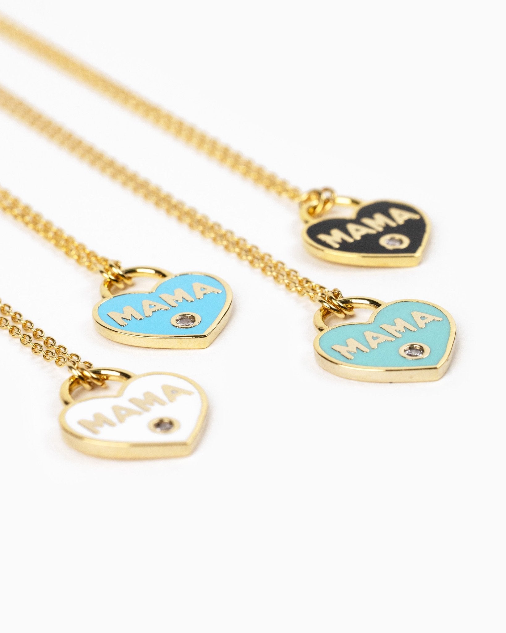 "MAMA" Heart Locket Pendant Necklace