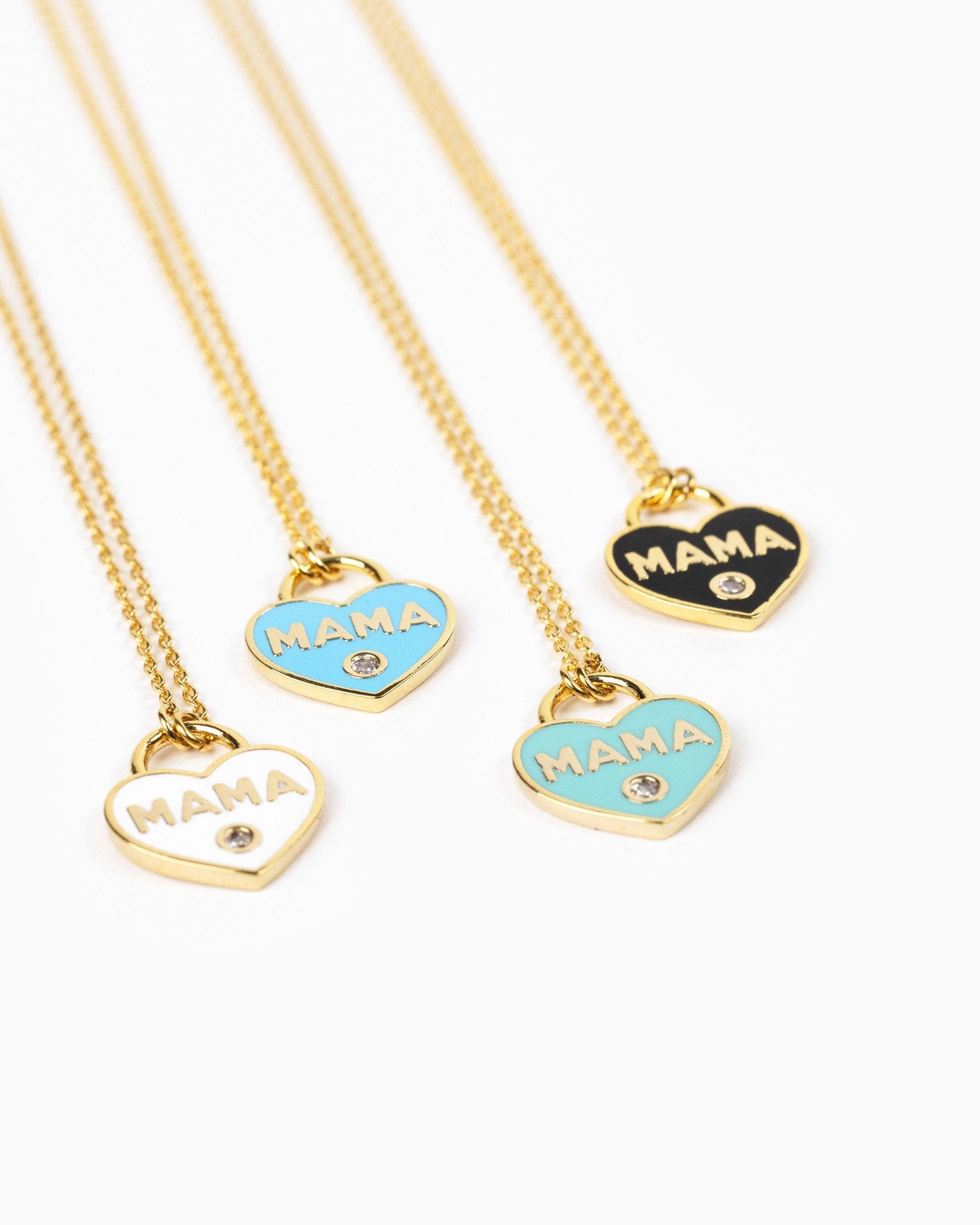 "MAMA" Heart Locket Pendant Necklace