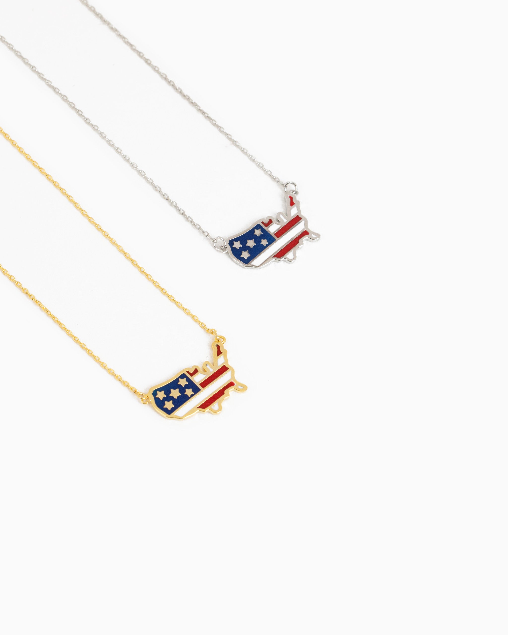 Patriotic USA Americana Country Pendant Necklace-3