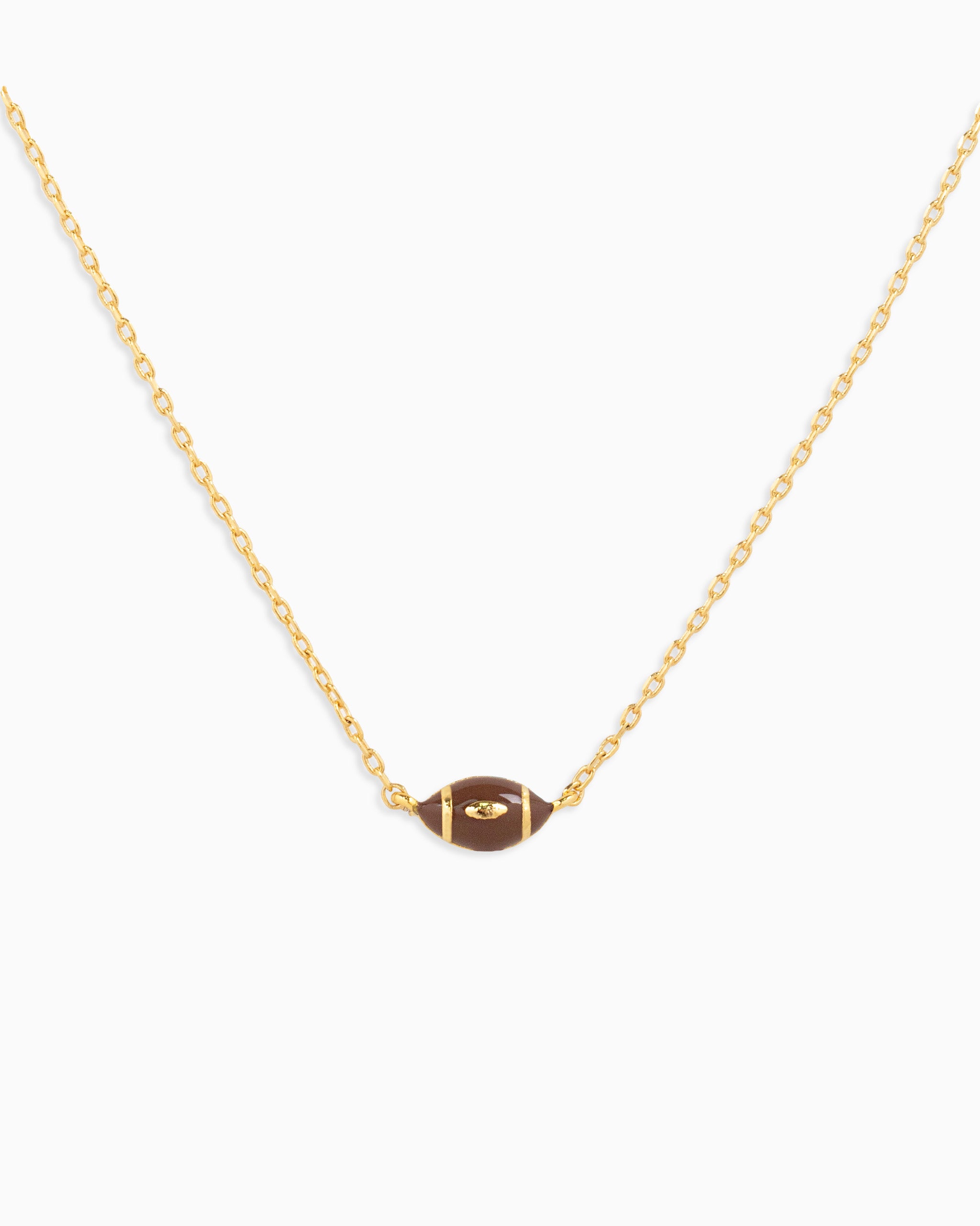 Football pendant necklace