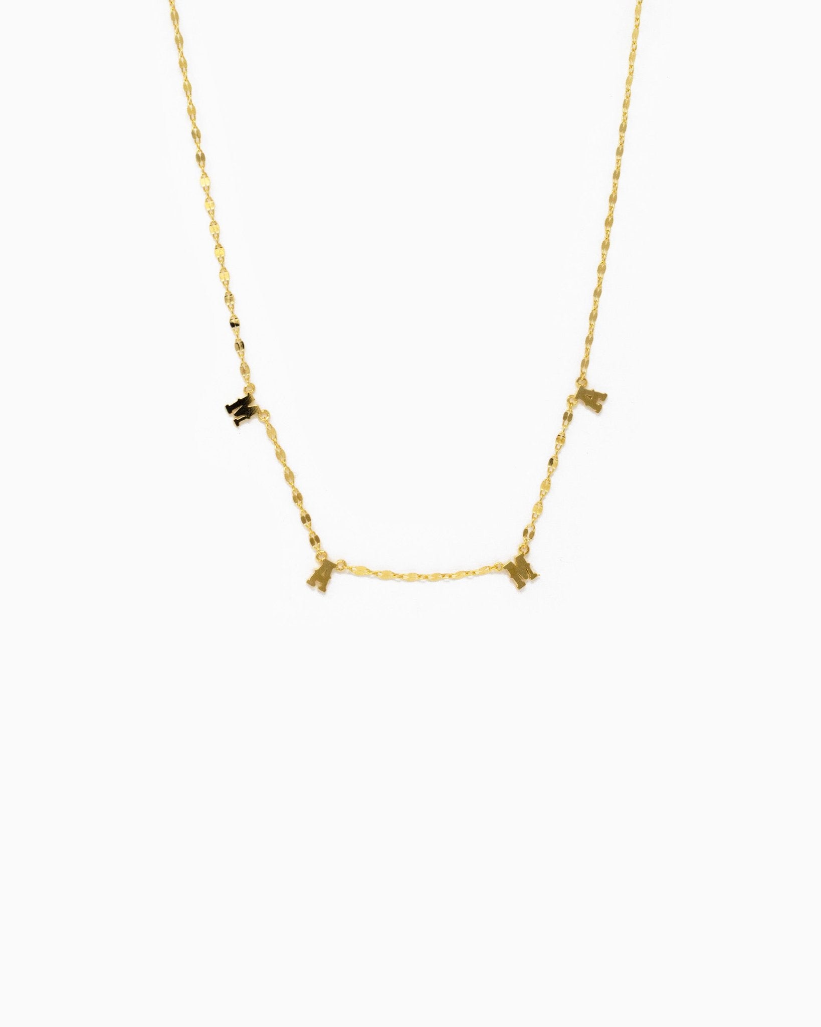 MAMA Letter Station Necklace-5