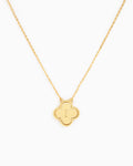 clover initial "F" pendant necklace