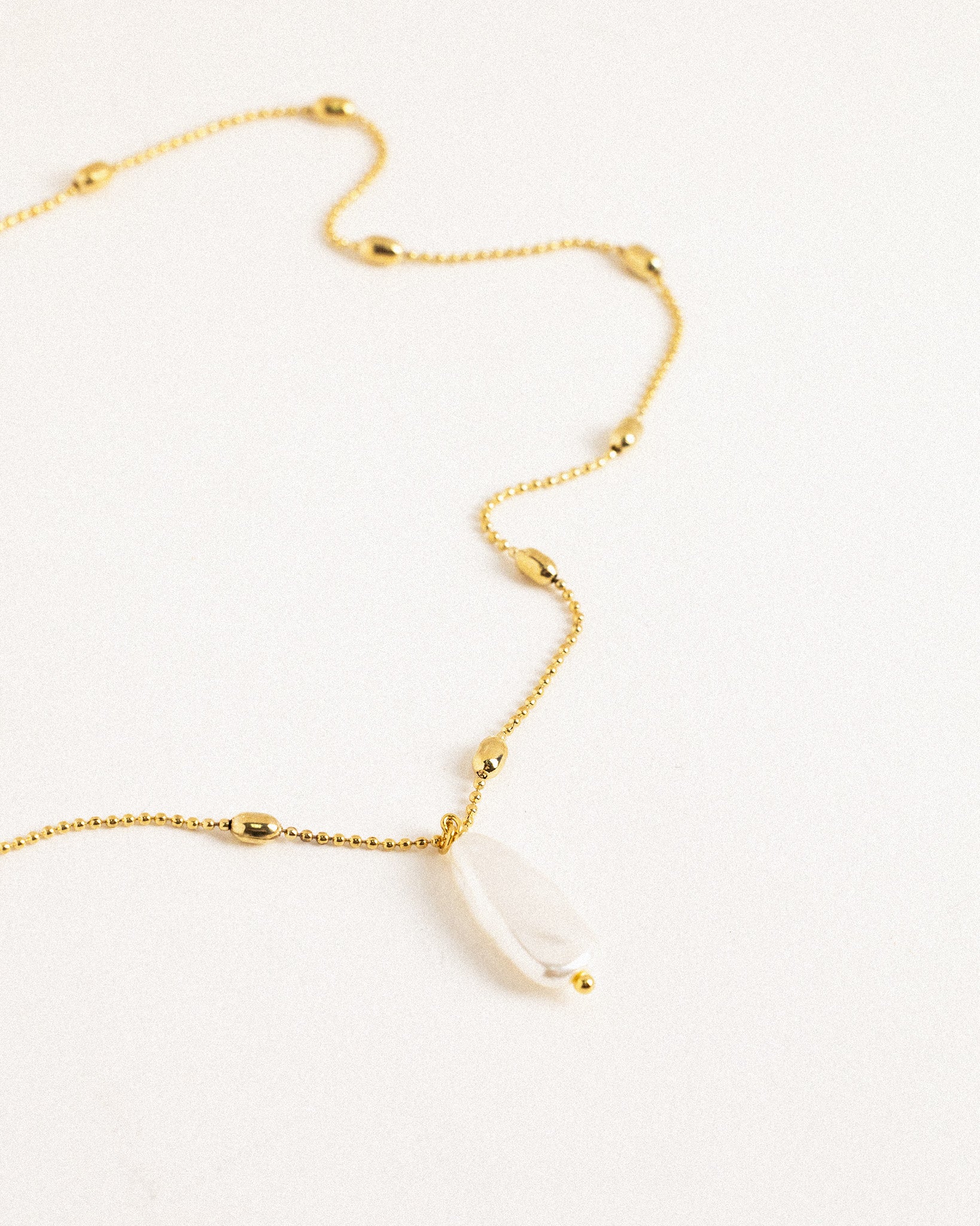 Ugly Acrylic Pearl Pendant Necklace