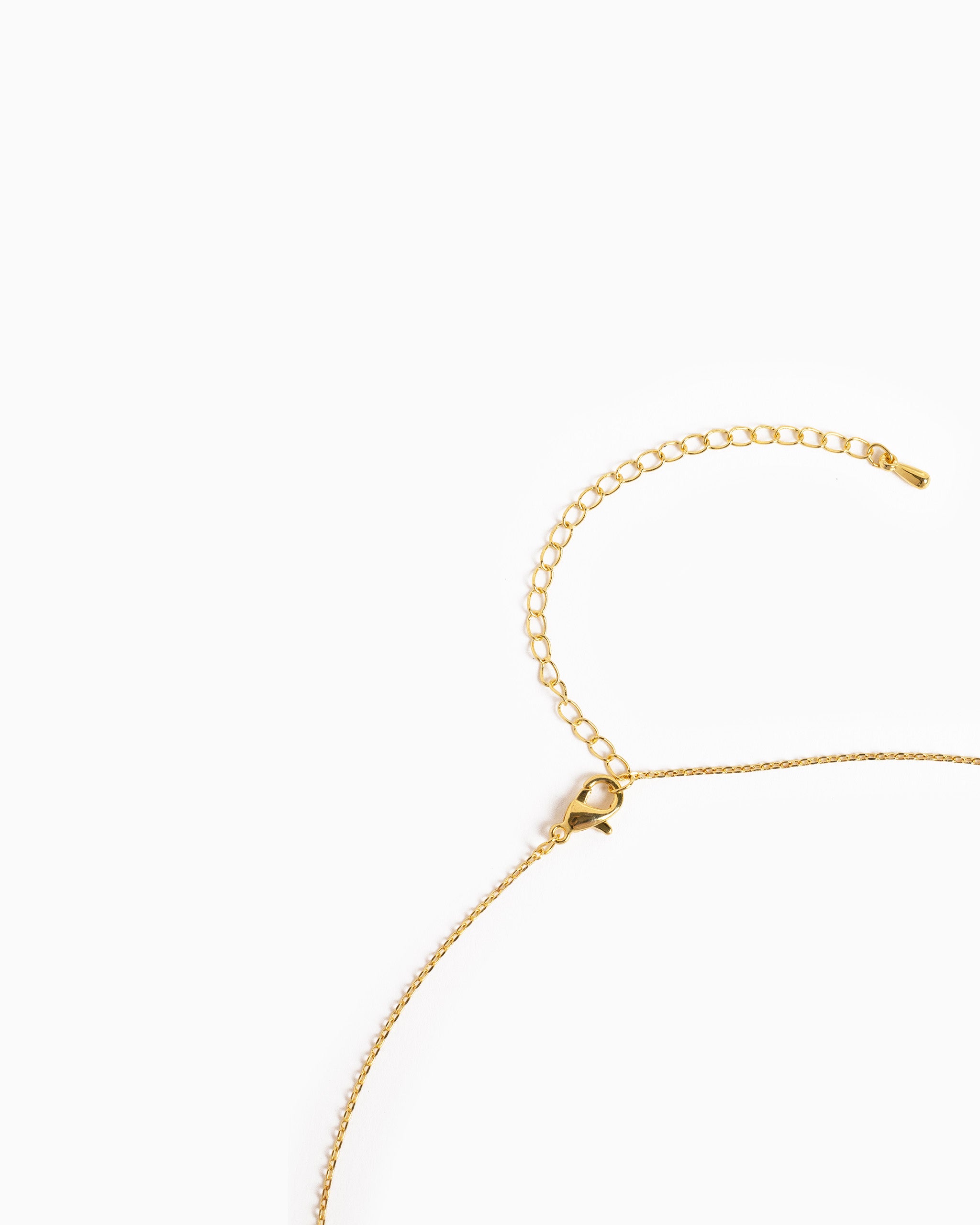 CZ Pave Mini Bubble Letter Necklace-27