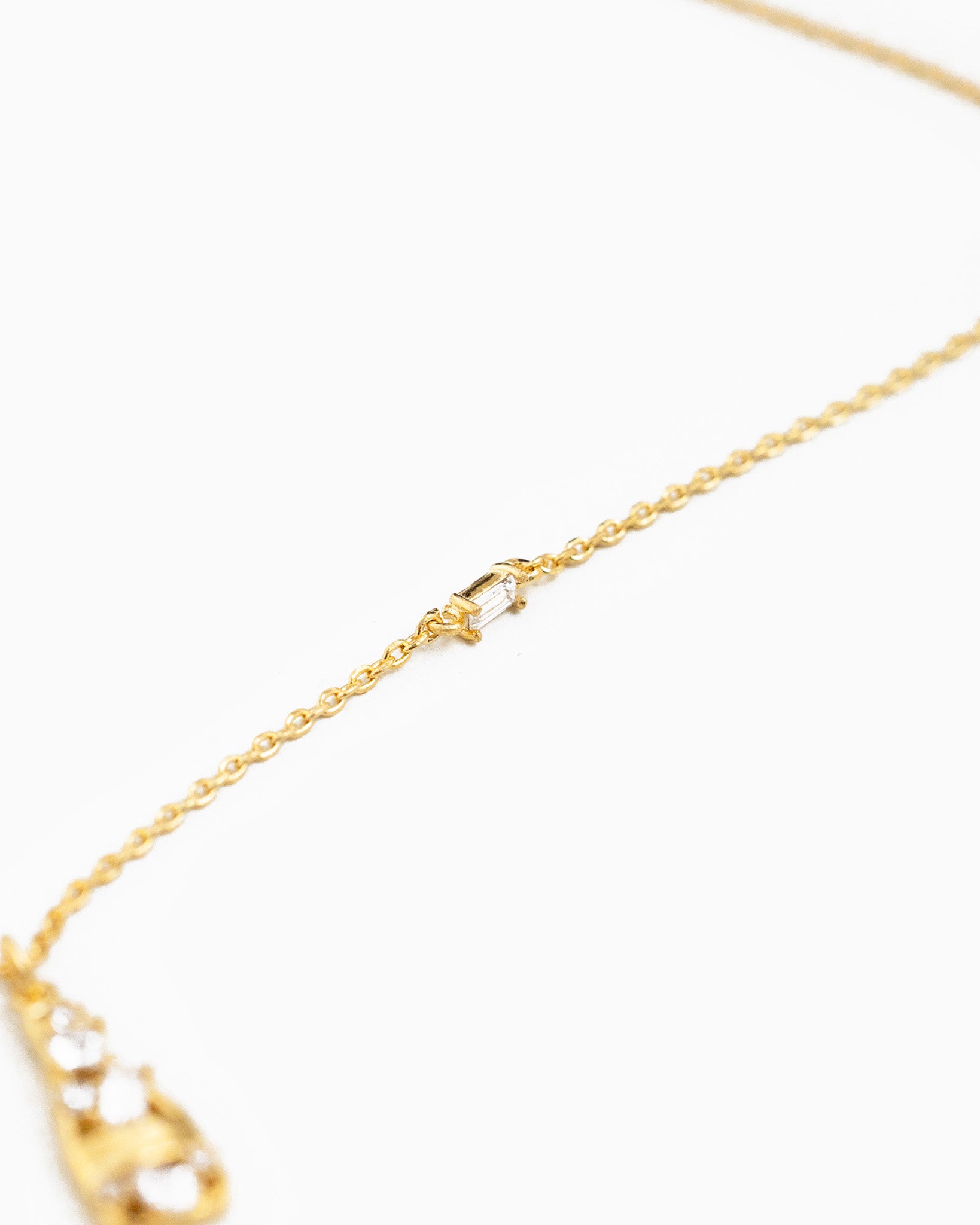 Multi Pave Champagne Pendant Necklace