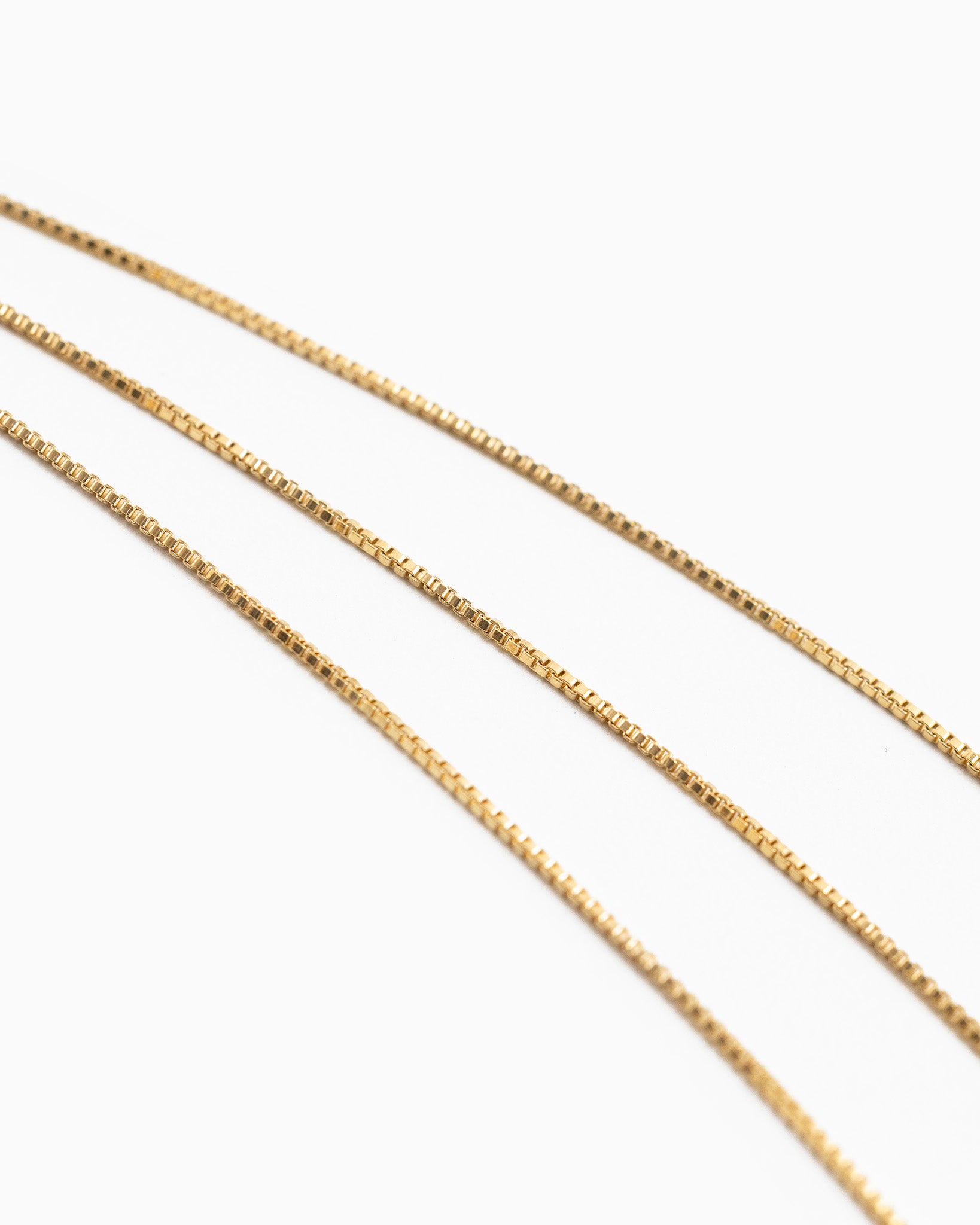 Triple Layer Box Chain Necklace