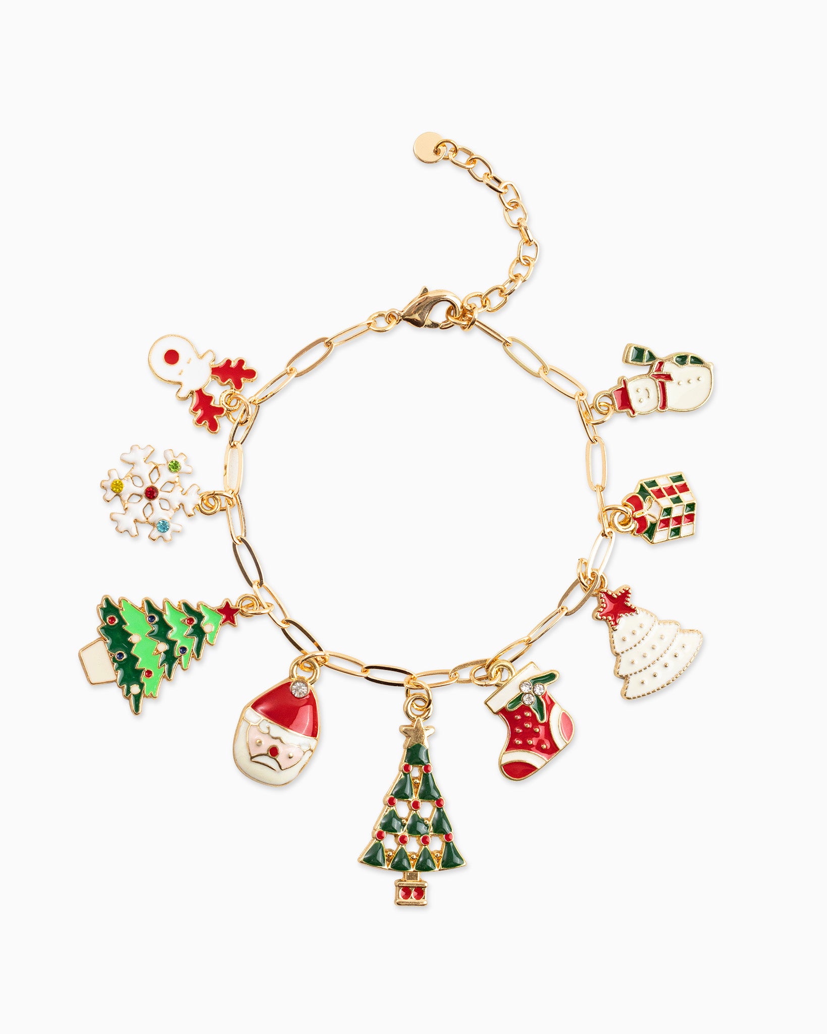 Classic Christmas Nine Charm Bracelet