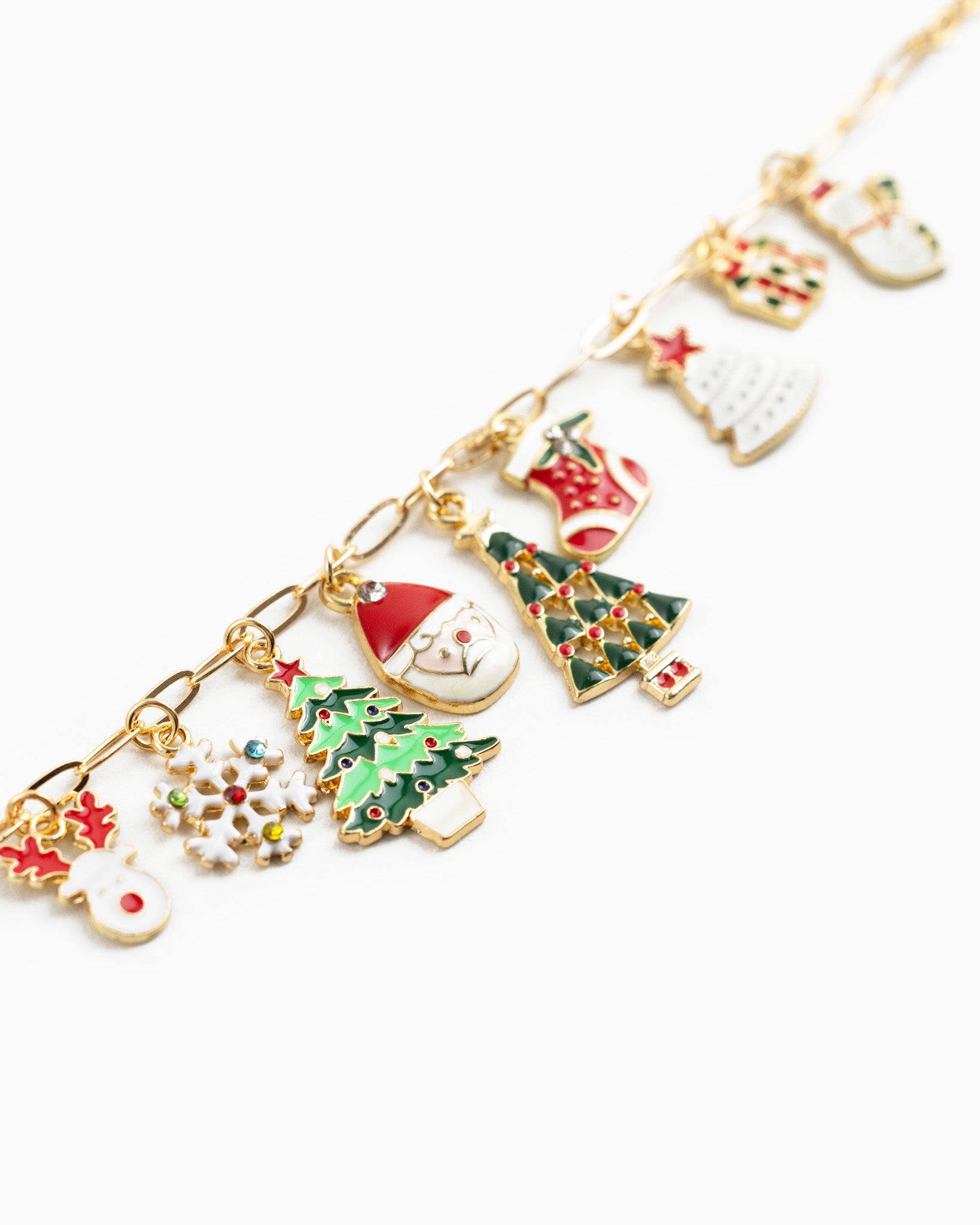 Classic Christmas Nine Charm Bracelet