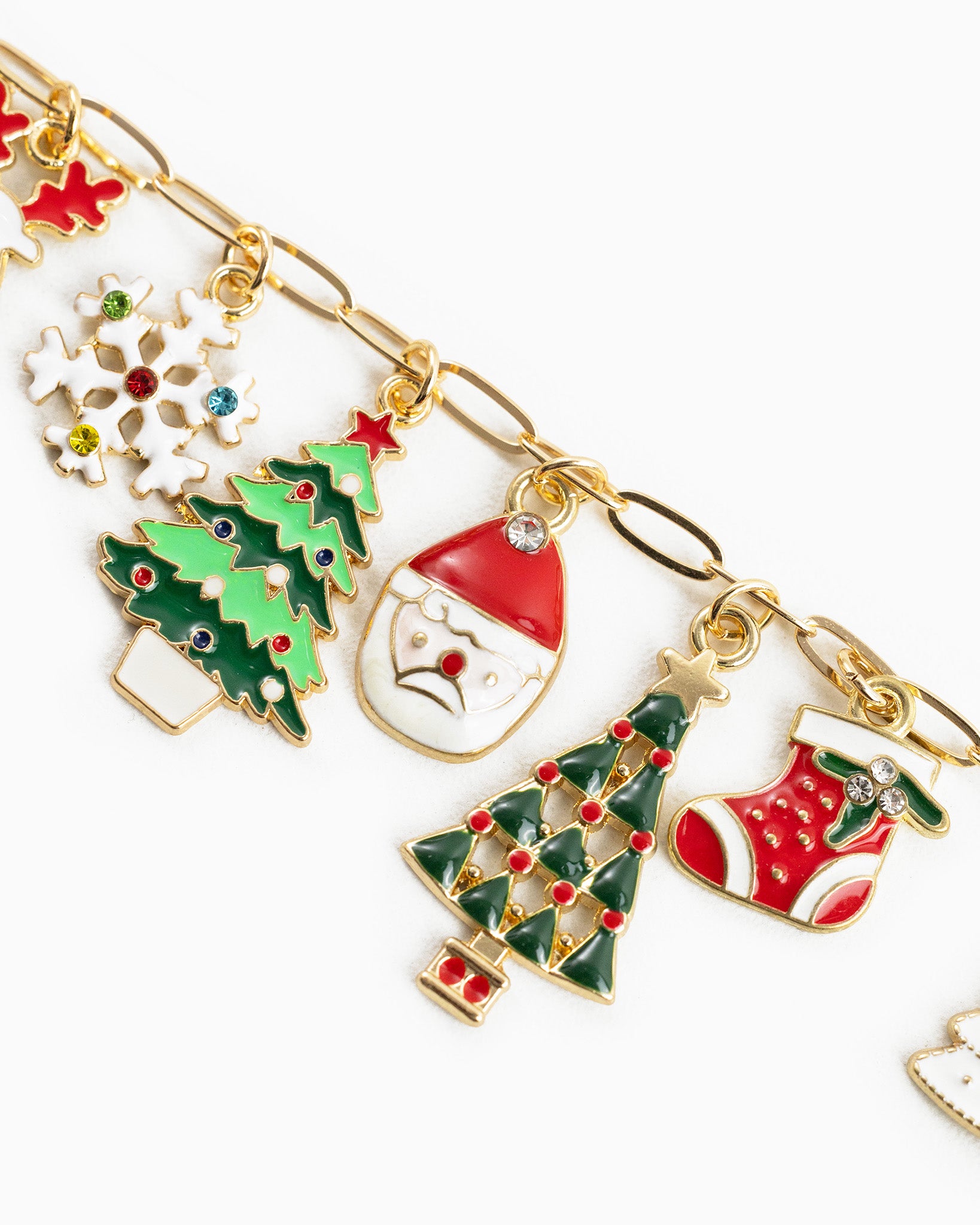 Classic Christmas Nine Charm Bracelet