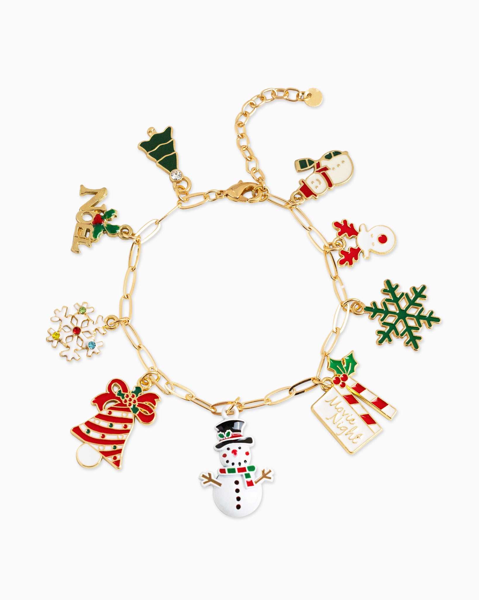 Christmas Icons 9 Charm Bracelet