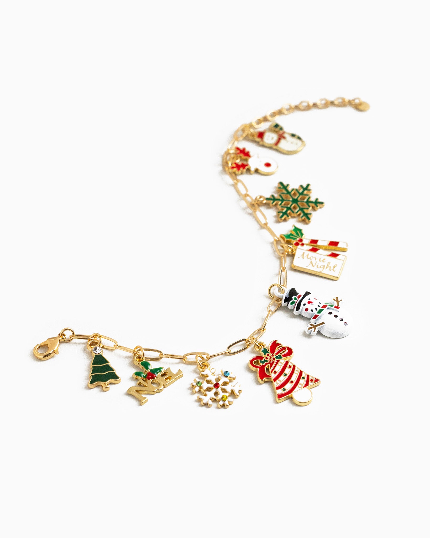 Christmas Icons 9 Charm Bracelet