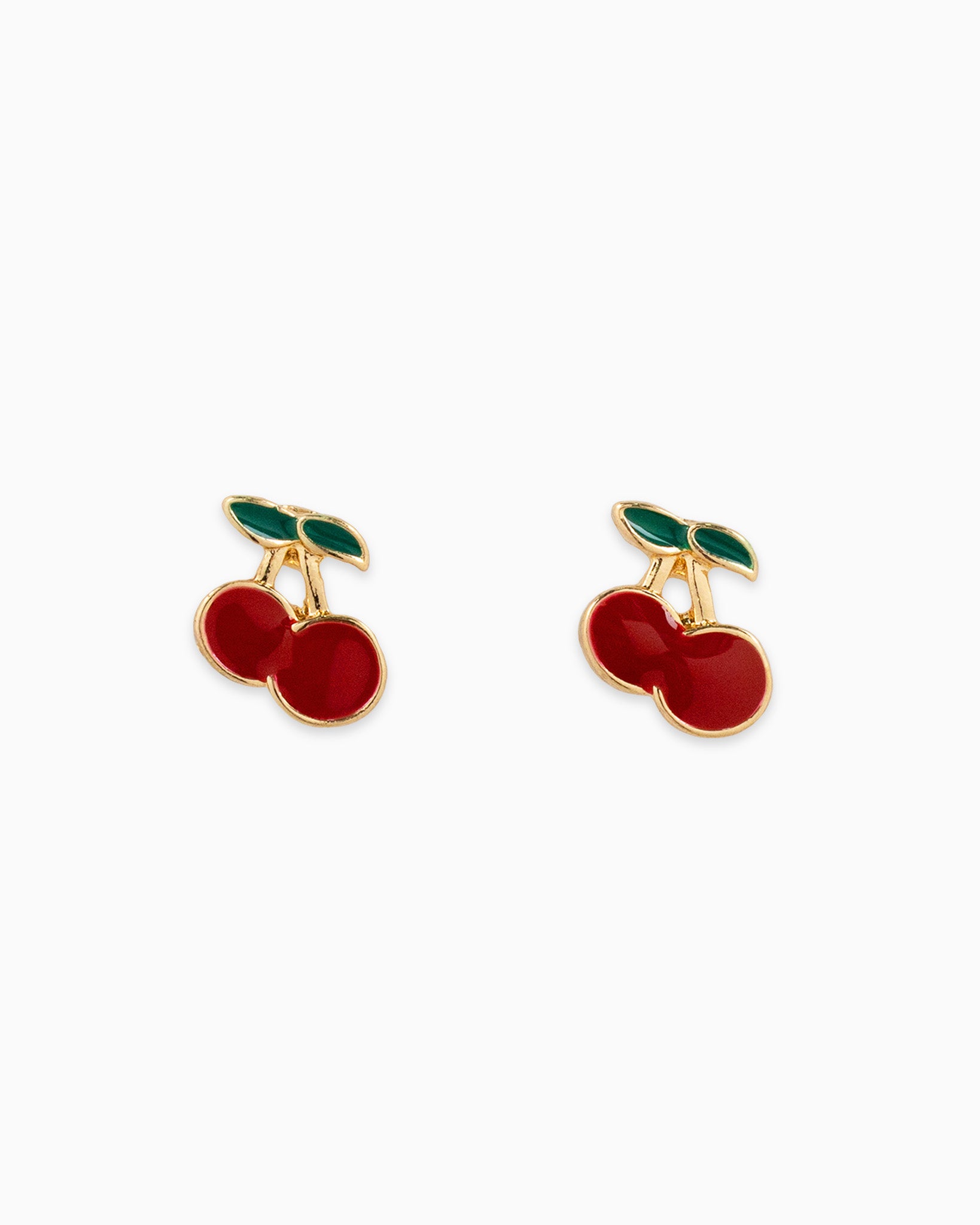 Red Mushroom, Carrot, Cherry, Pearl Studs and Hoop Earrings, 7 Pairs