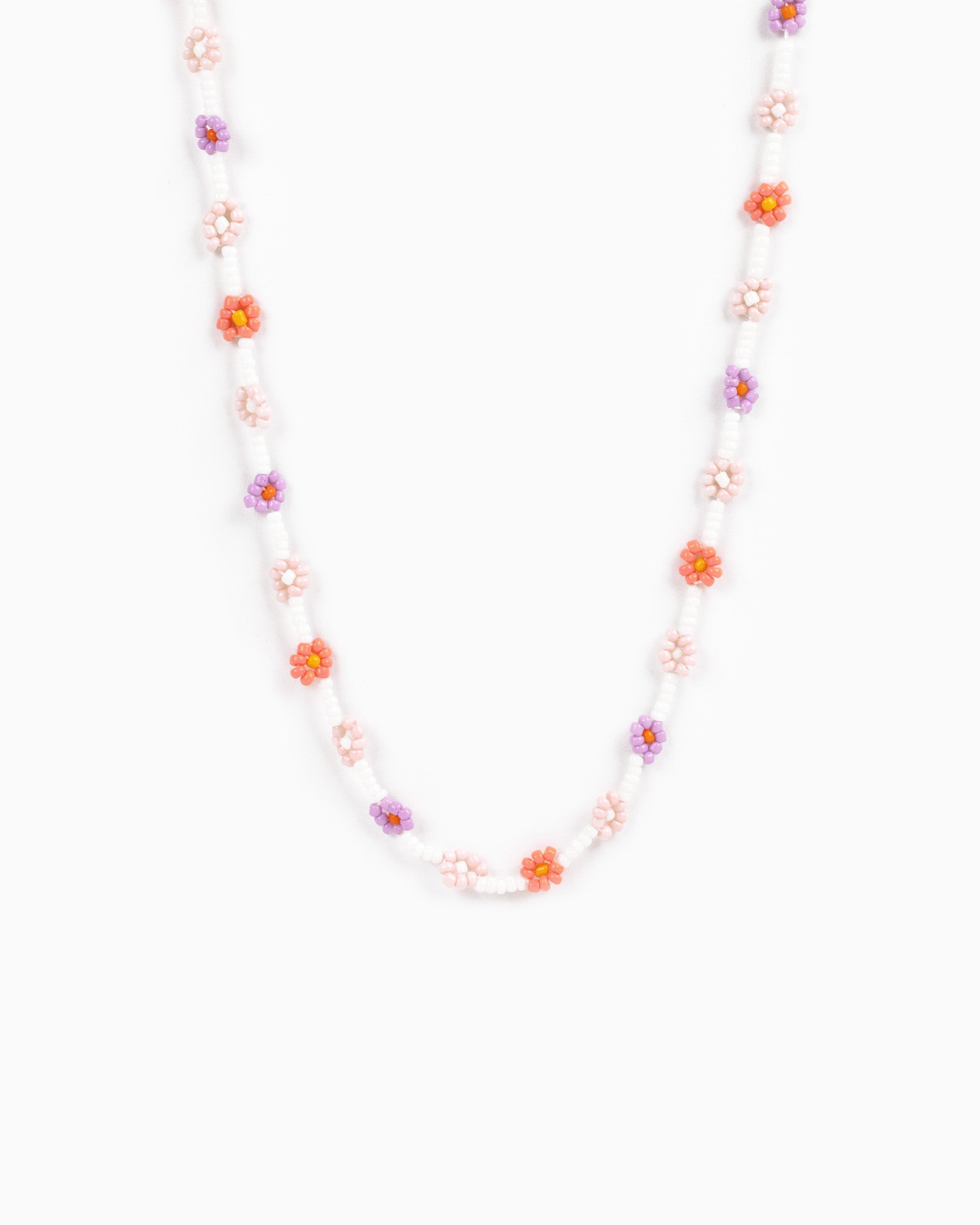 Tropic Fruit Flower Glass Bead Necklace-7