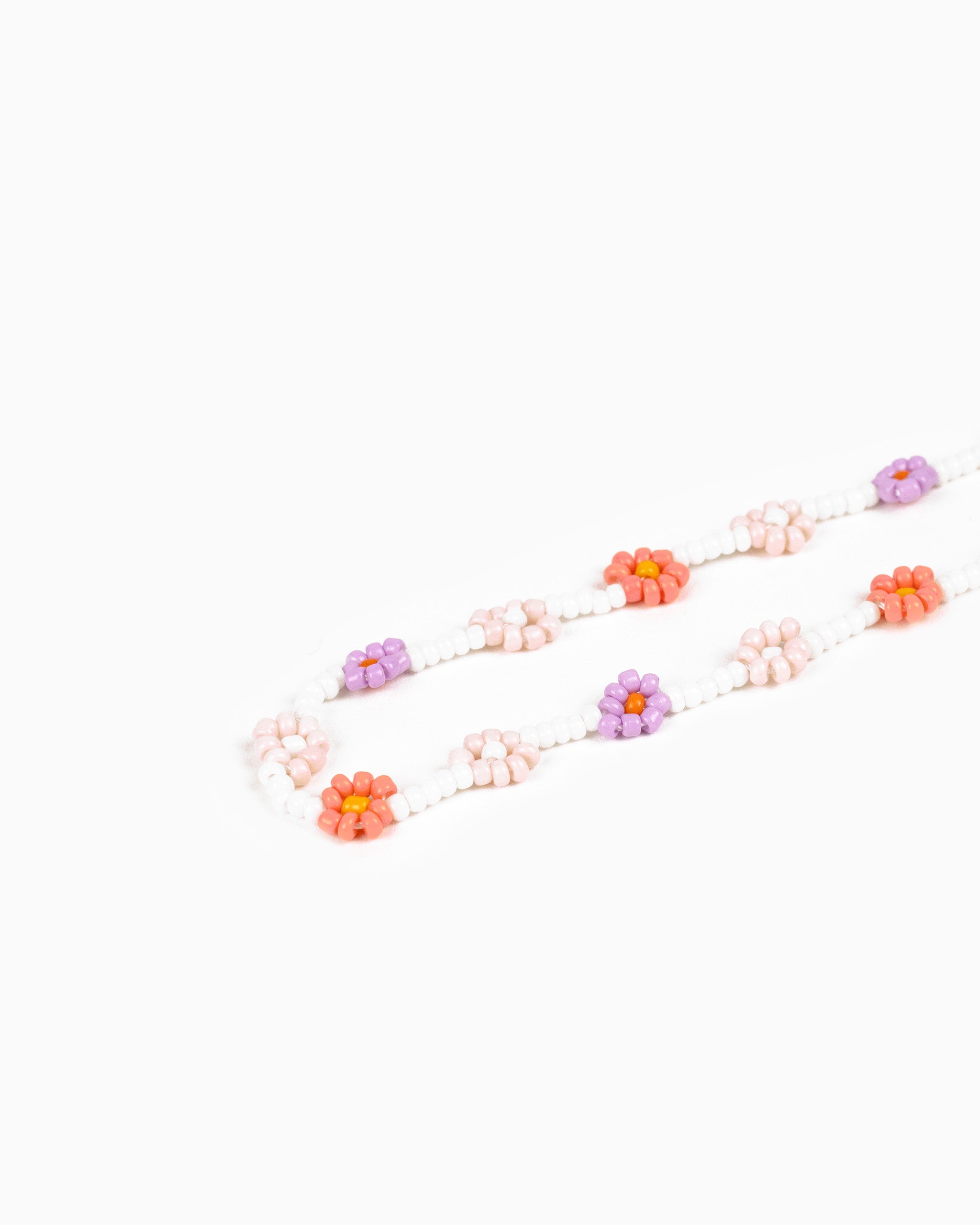Tropic Fruit Flower Glass Bead Necklace-8