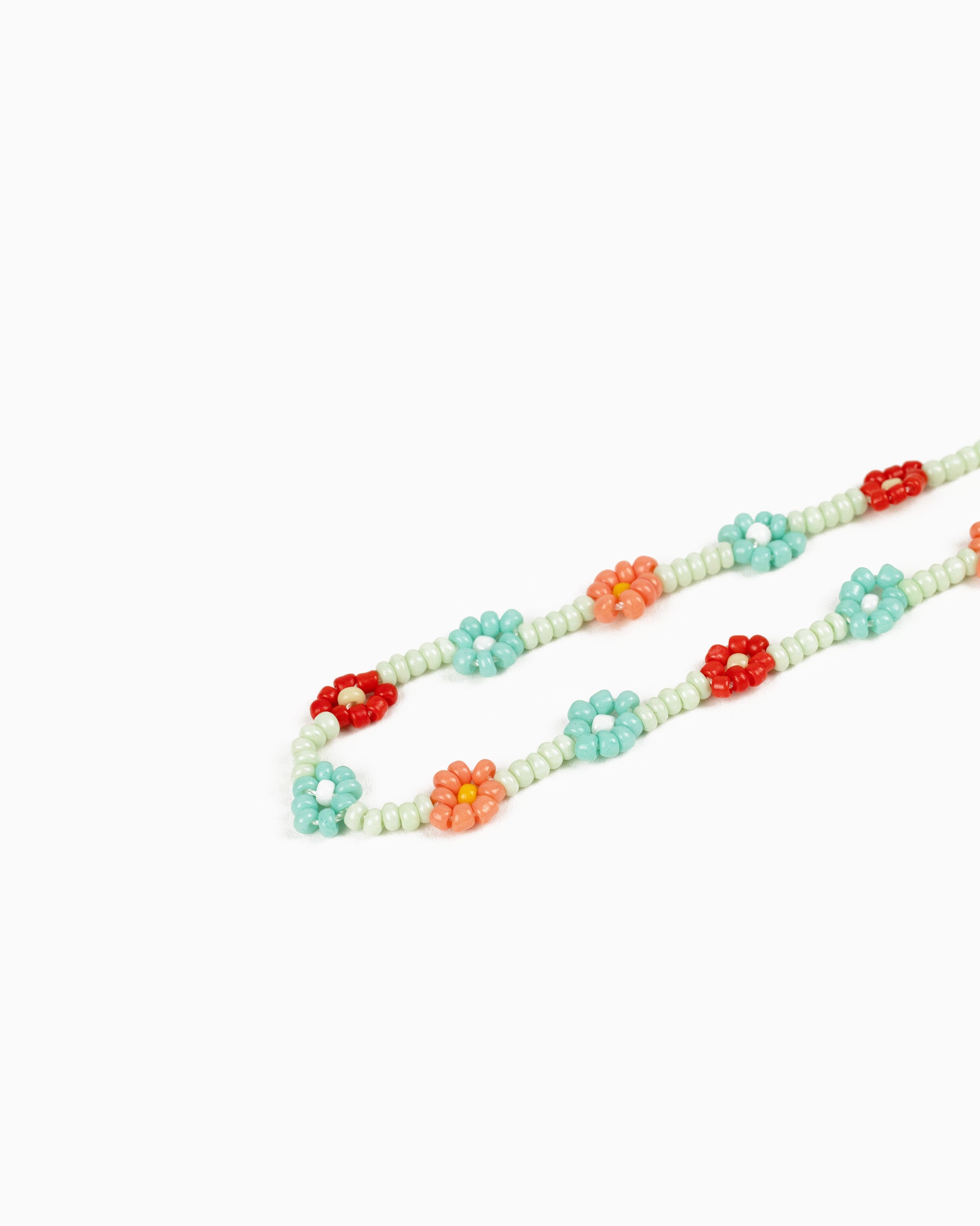 Tropic Fruit Flower Glass Bead Necklace