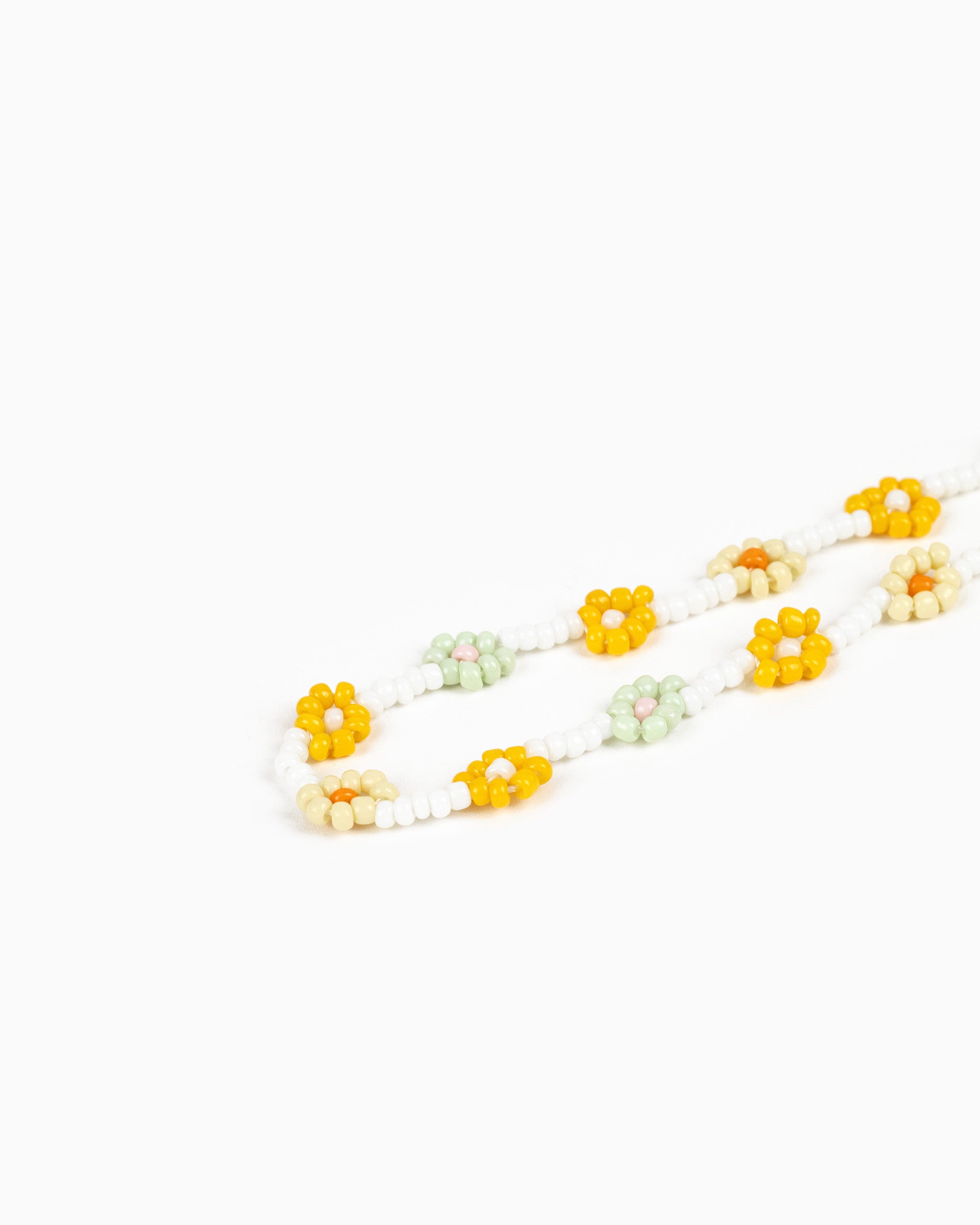 Tropic Fruit Flower Glass Bead Necklace-12