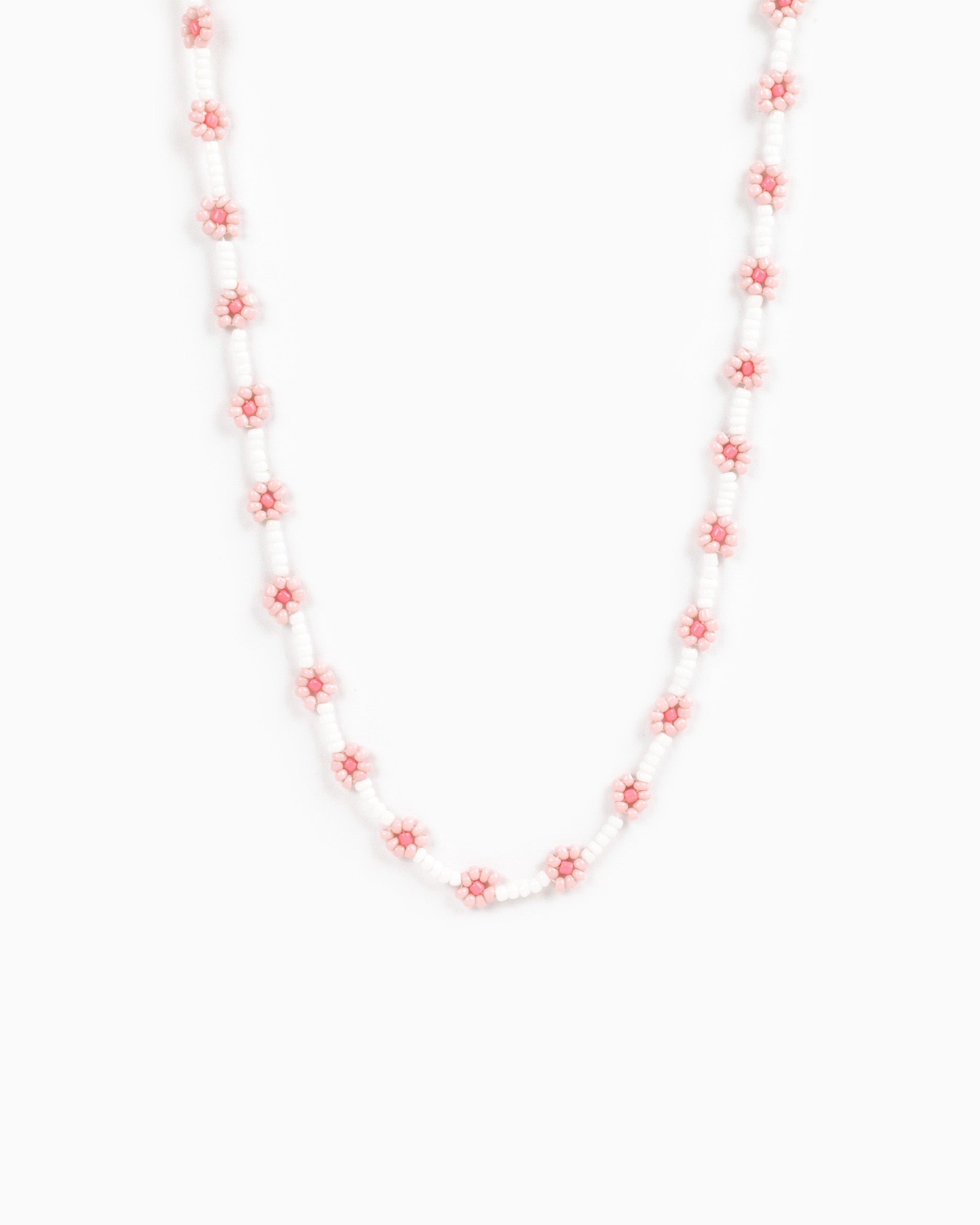 Tropic Fruit Flower Glass Bead Necklace