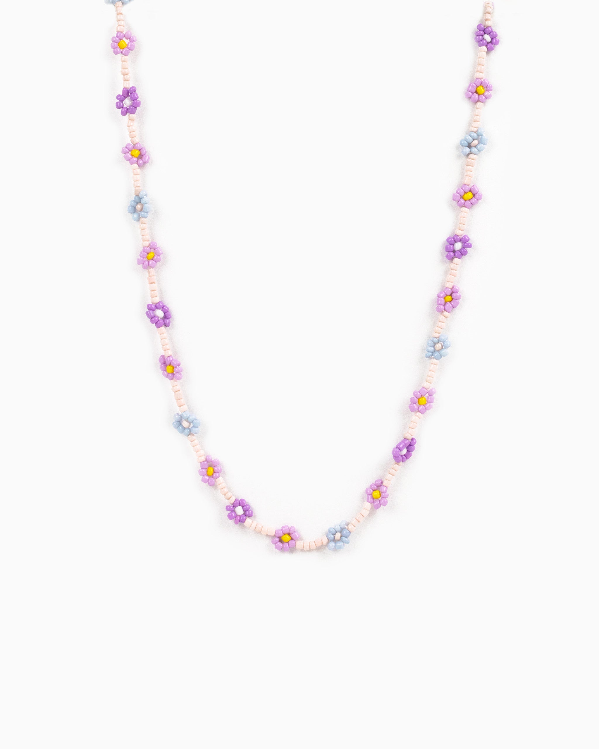 Tropic Fruit Flower Glass Bead Necklace