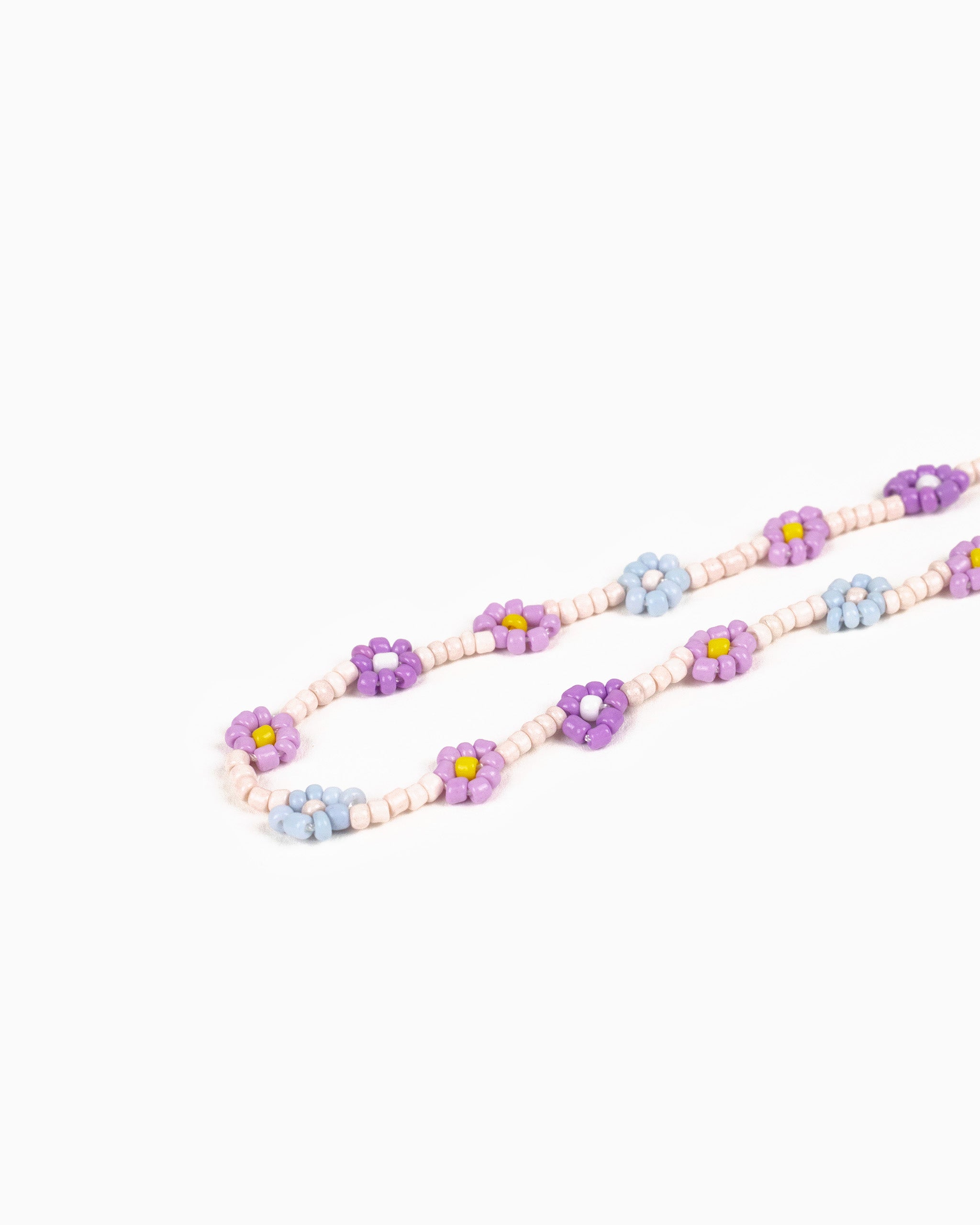 Tropic Fruit Flower Glass Bead Necklace-10