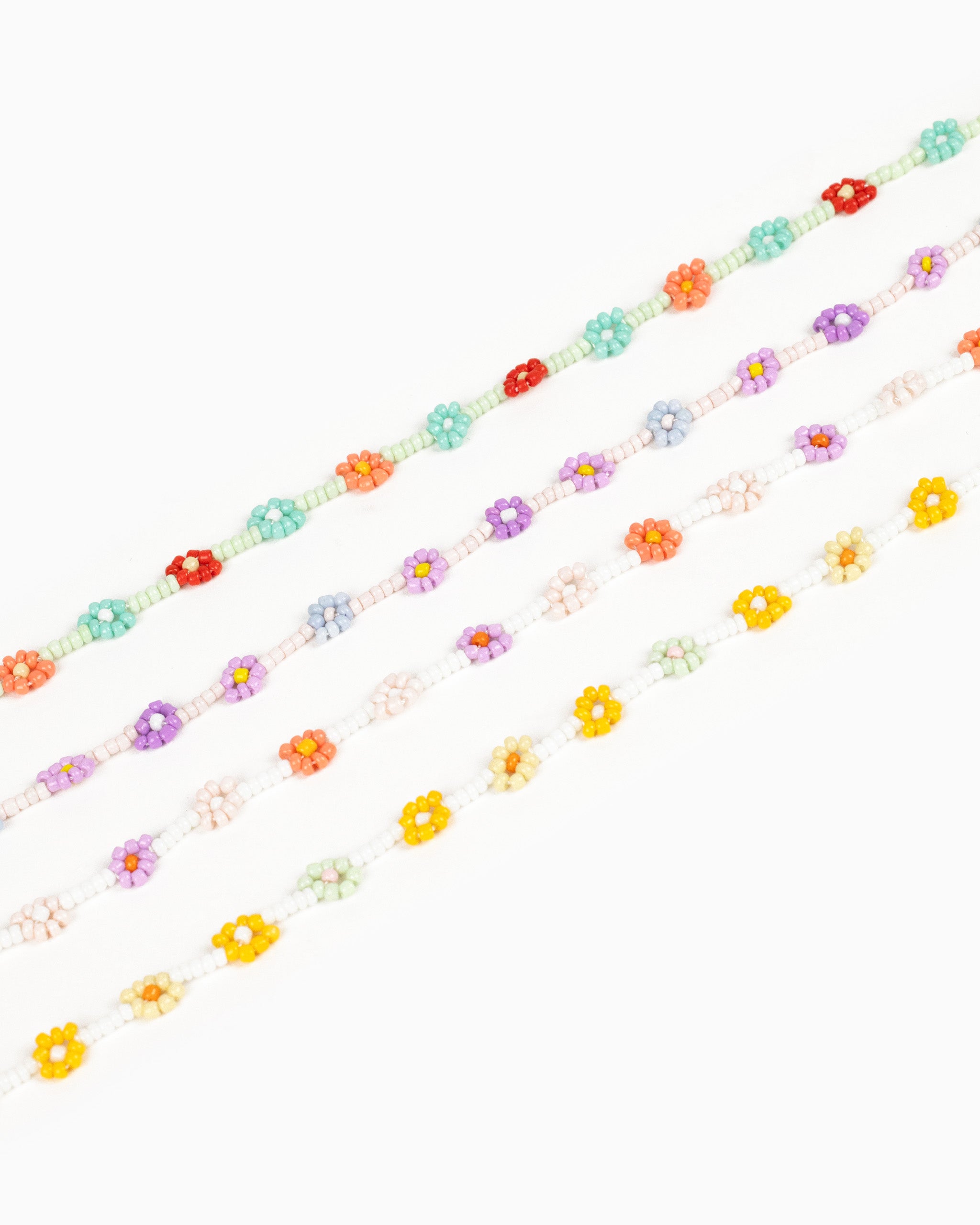Tropic Fruit Flower Glass Bead Necklace-20