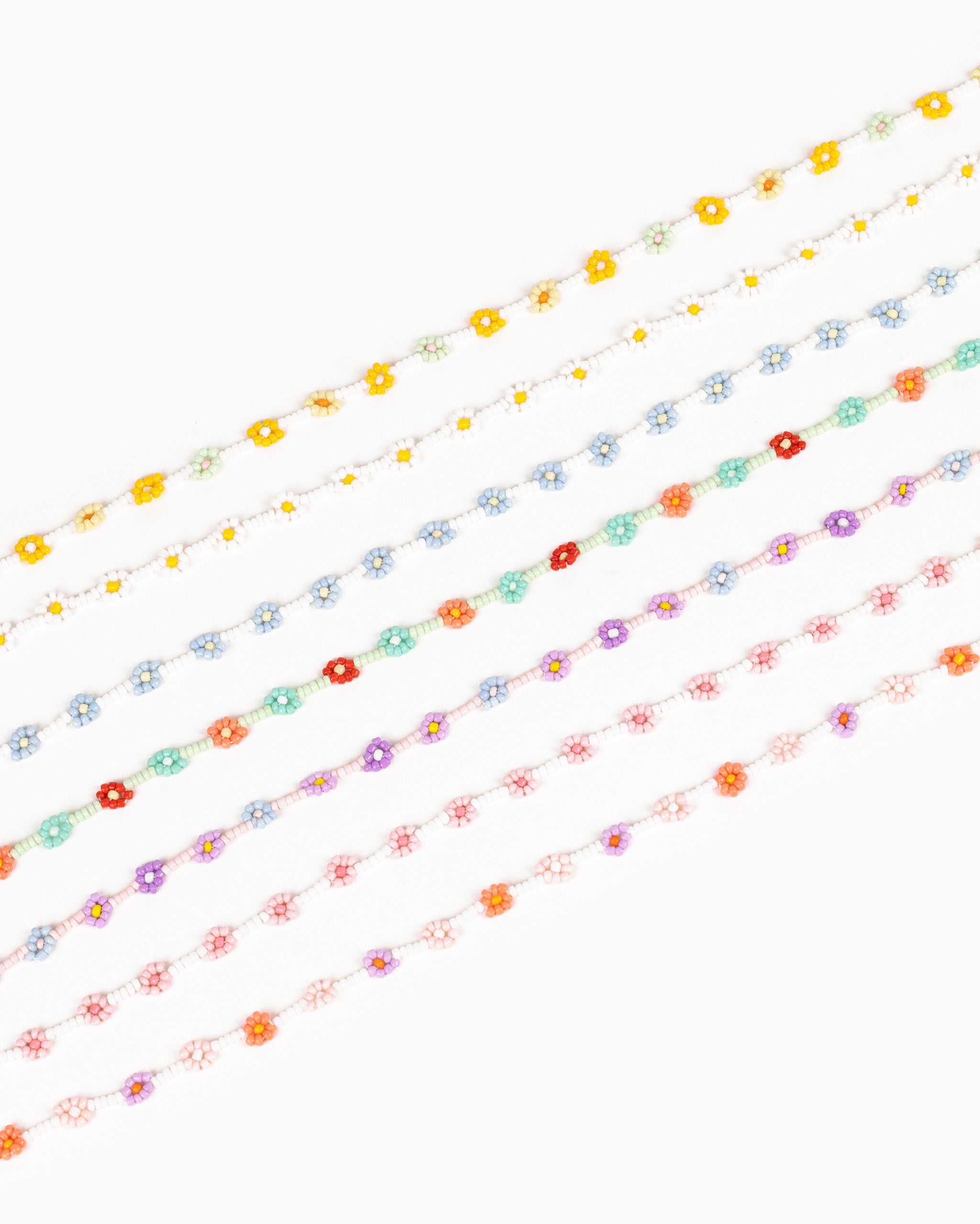 Tropic Fruit Flower Glass Bead Necklace-22