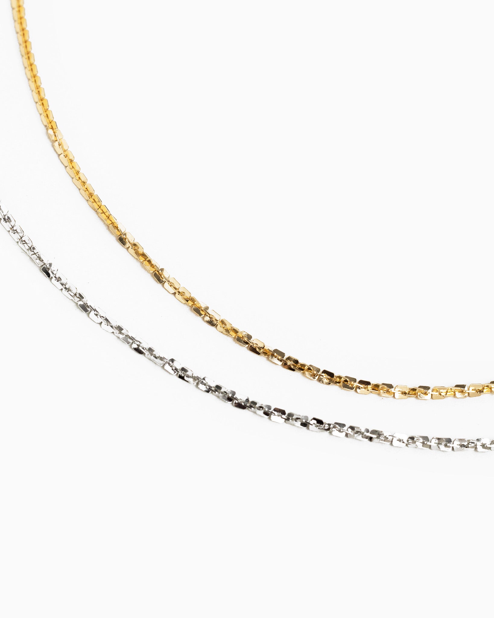 Square Link Chain Necklace