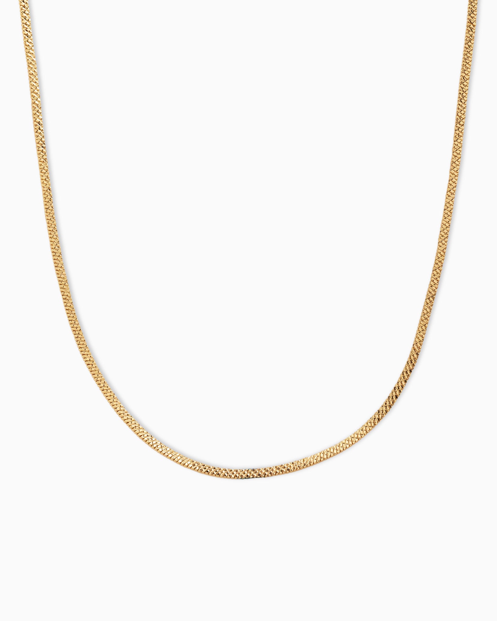 Flat Snake Chain Necklace