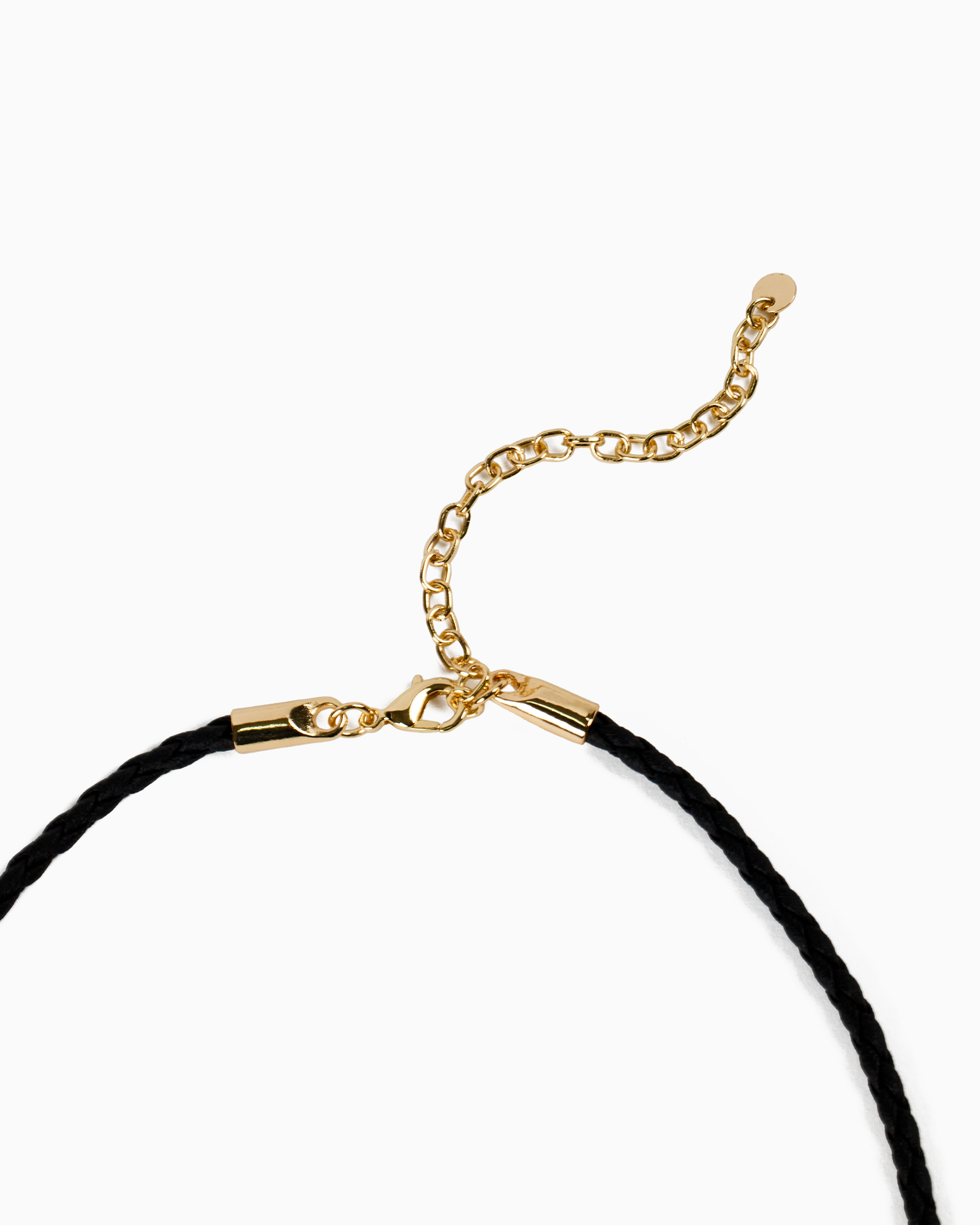 Braided Leather Bold Heart Pendant Necklace-3
