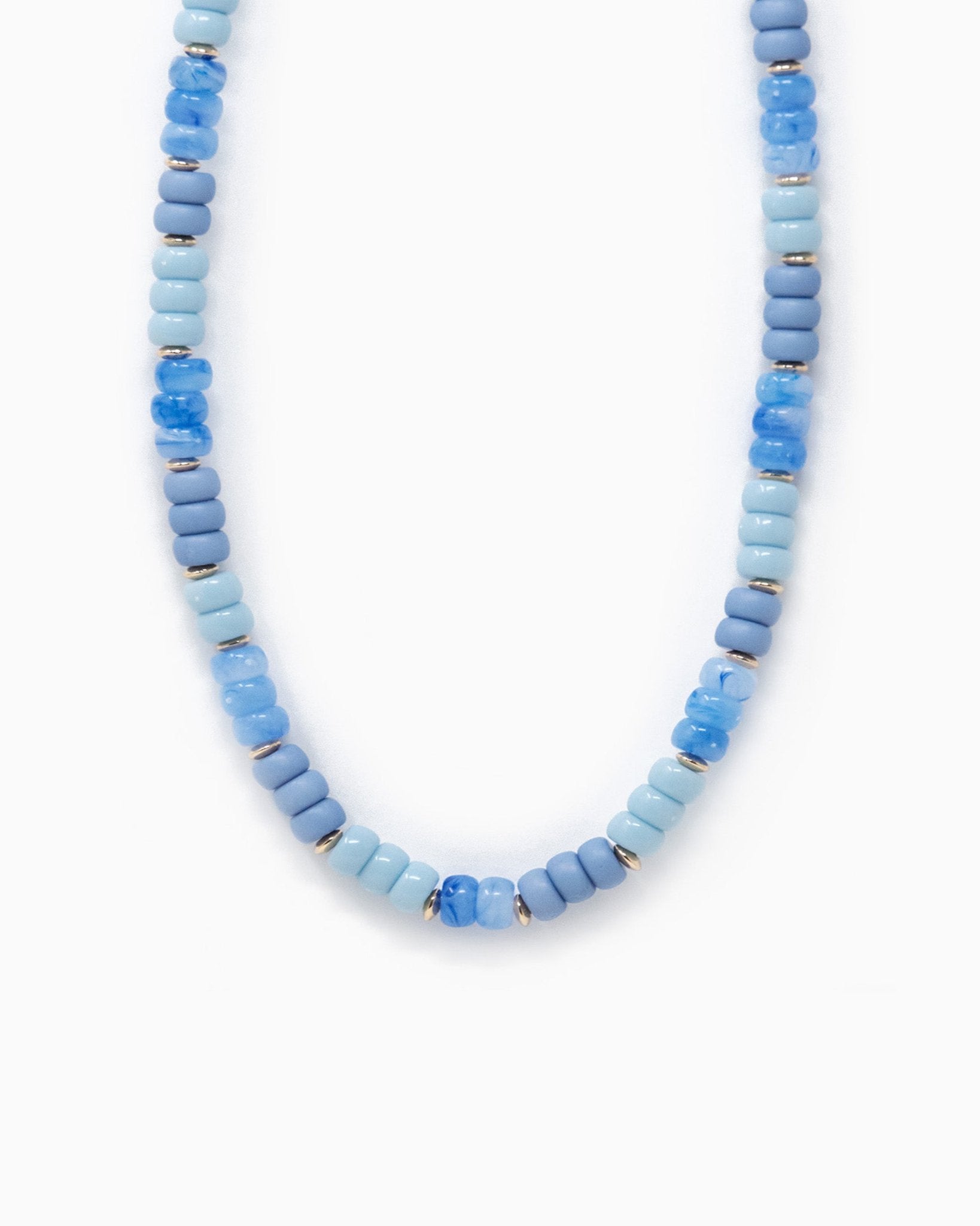 Four Colours Mixed Beads Necklace