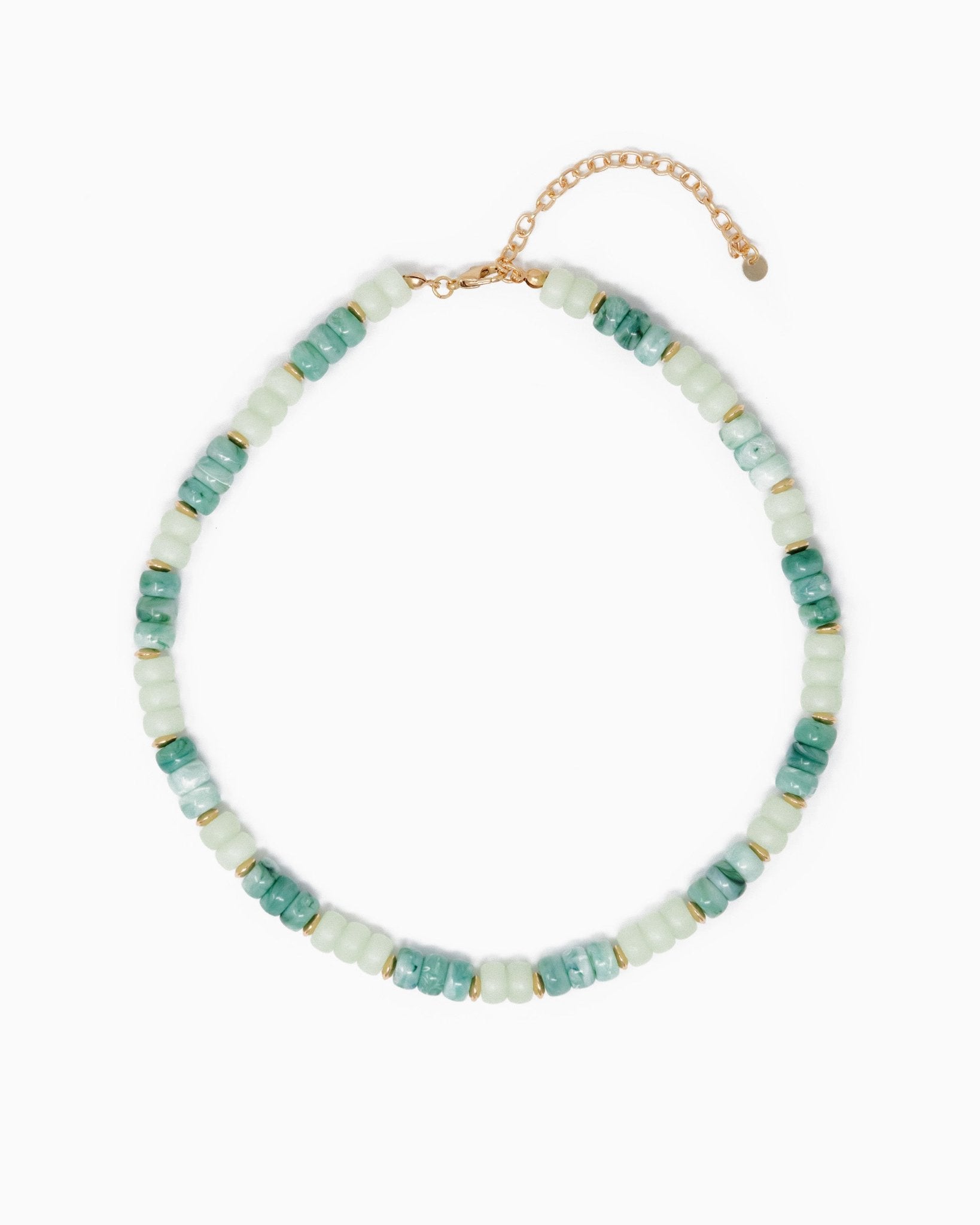 Multi-Color Beaded Necklace – Mint