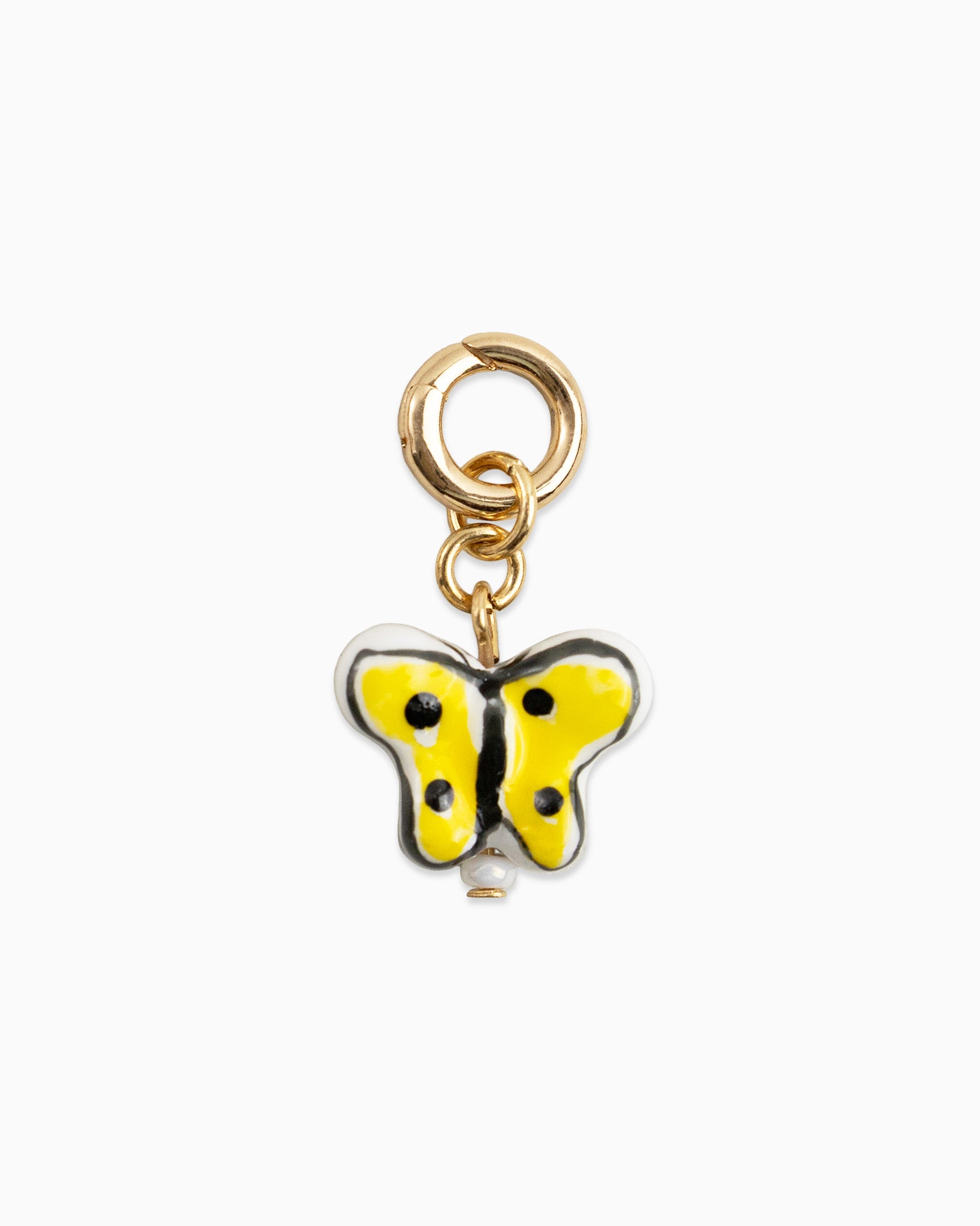 Spring Butterfly Ceramic Charm