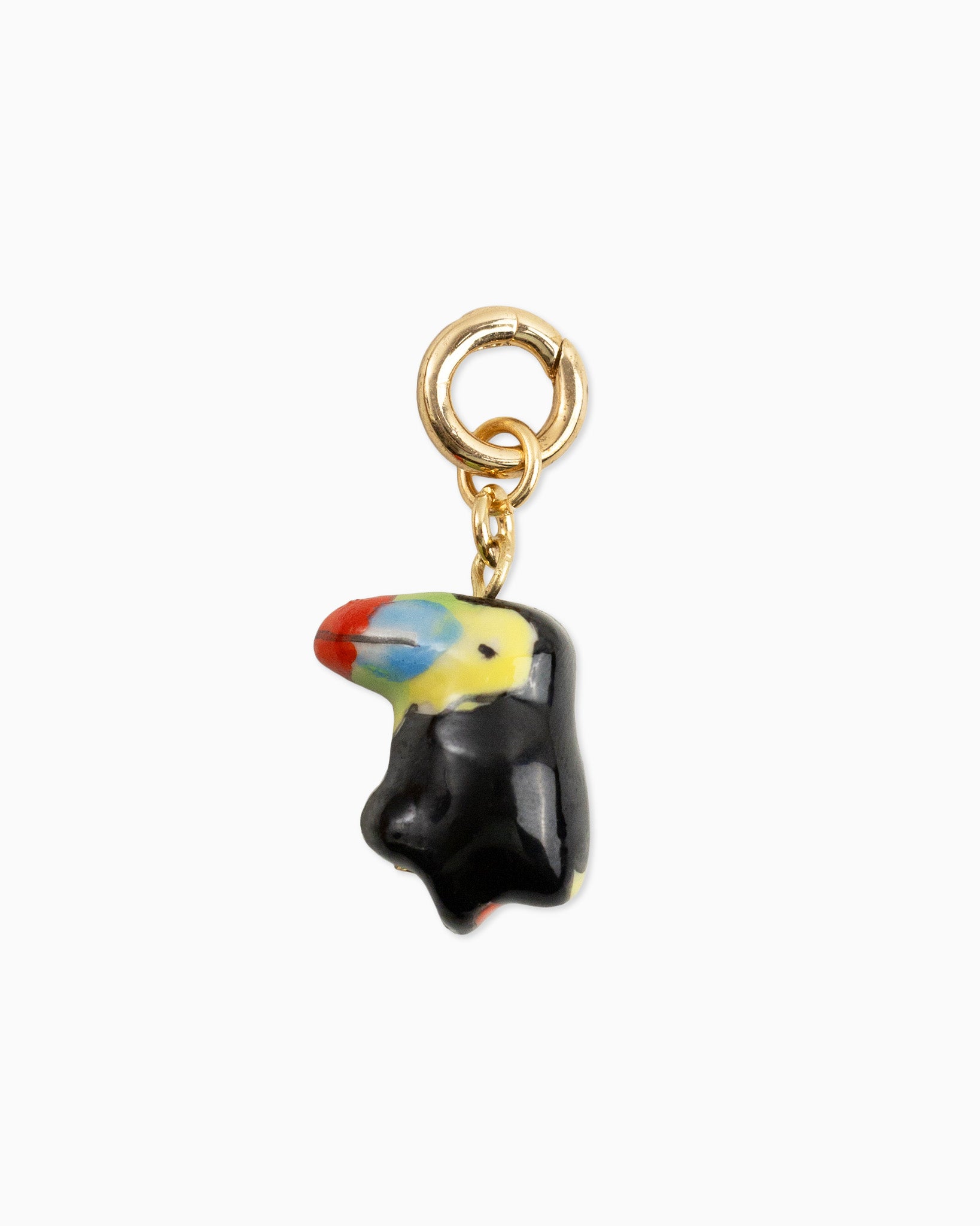 Cartoon Toucan Bird Ceramic Charm