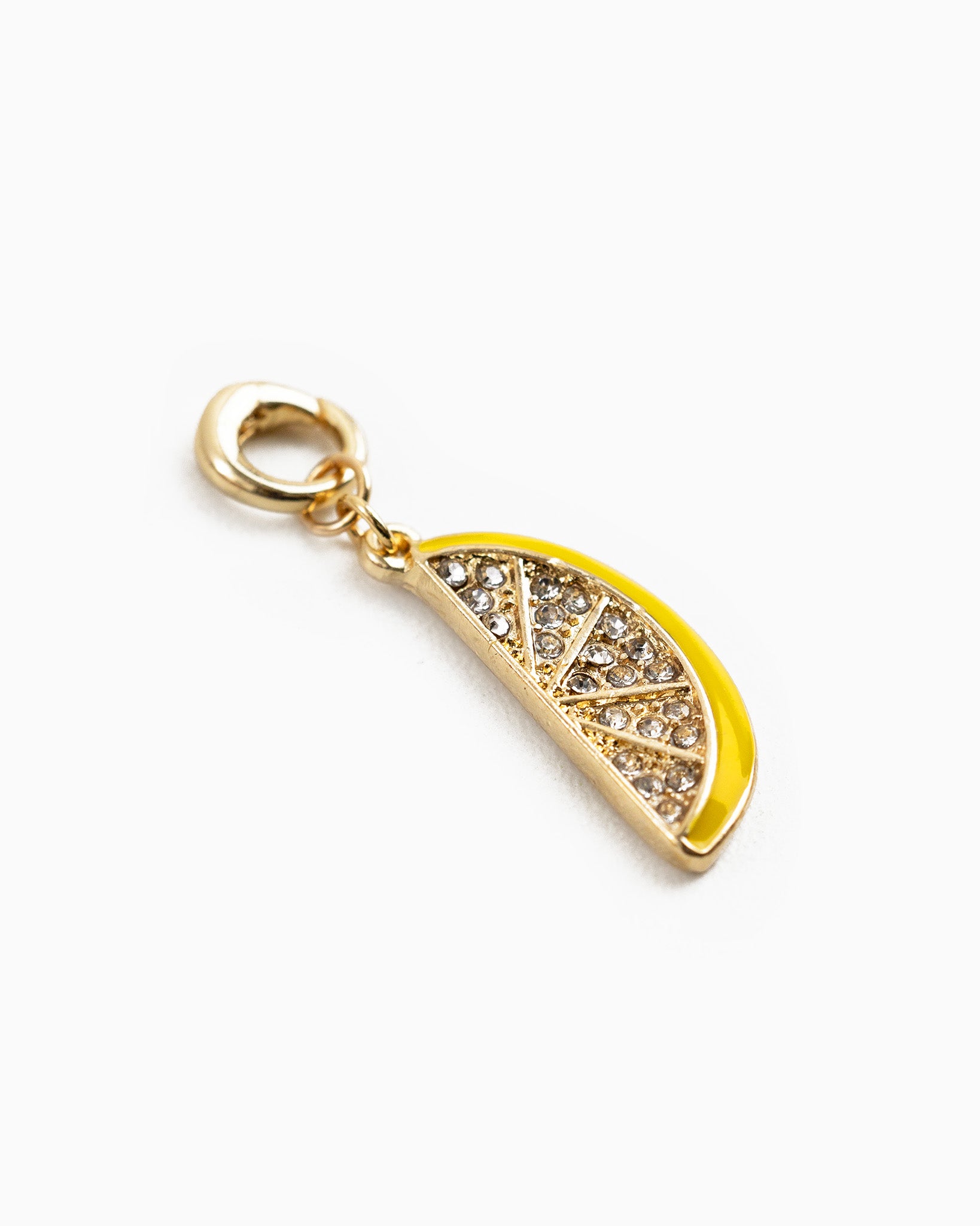 Lemon Pave Stone Charm