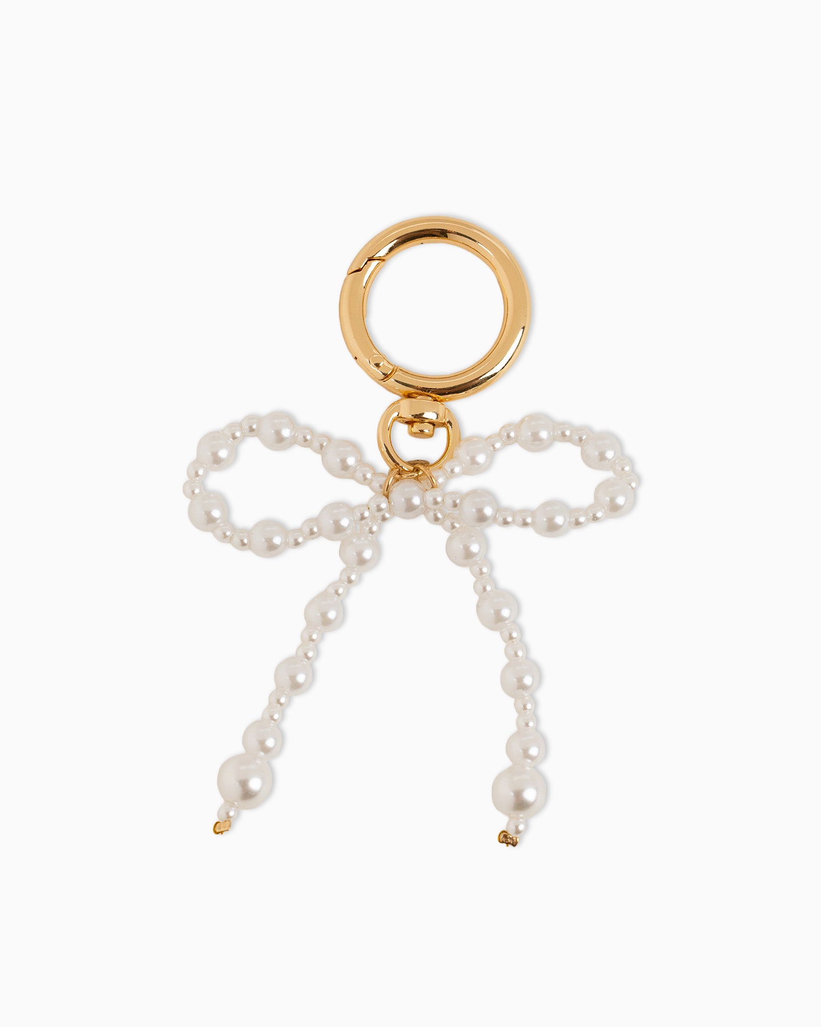 Mixed Pearl Coquette Bow Keychain Bag Charm