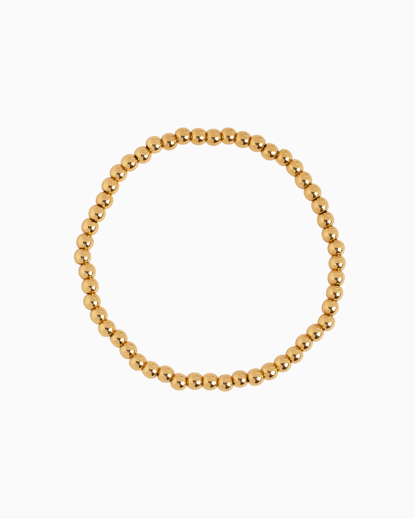 MOP Clover Stretch Bead Bracelets, Set of 3