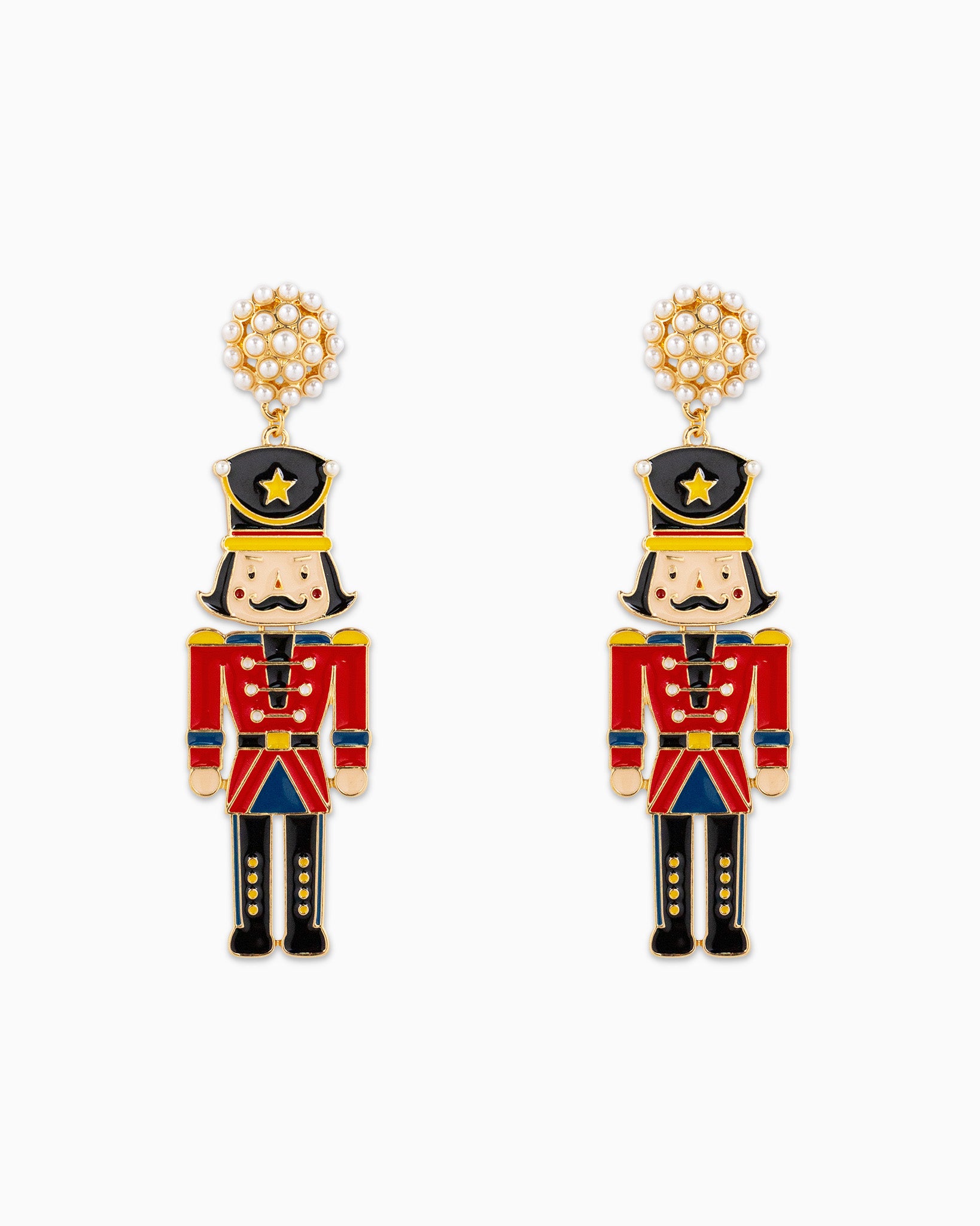 Christmas Nutcracker Soldier Drop Earrings