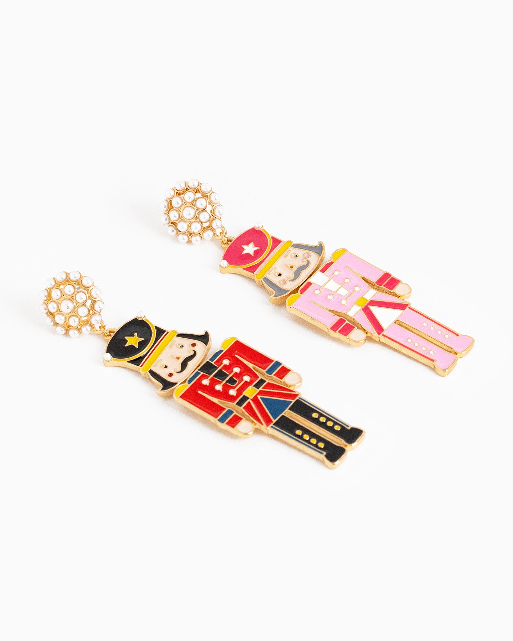 Christmas Nutcracker Soldier Drop Earrings