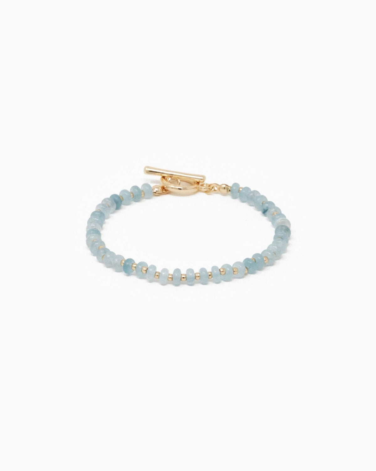 Natural Stone Toggle Bracelet – Blue