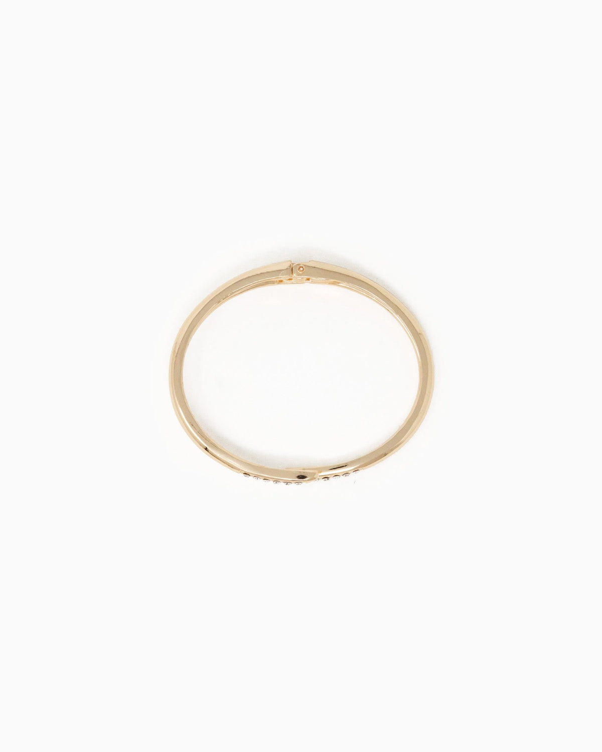 Twist Hinge Bracelet – Gold side