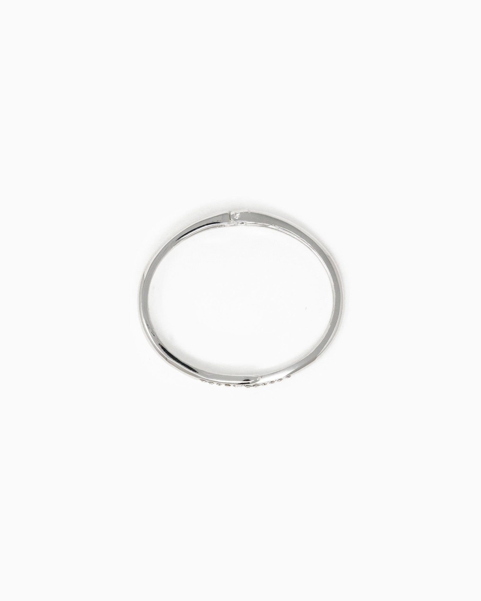 Twist Hinge Bracelet – Rhodium side