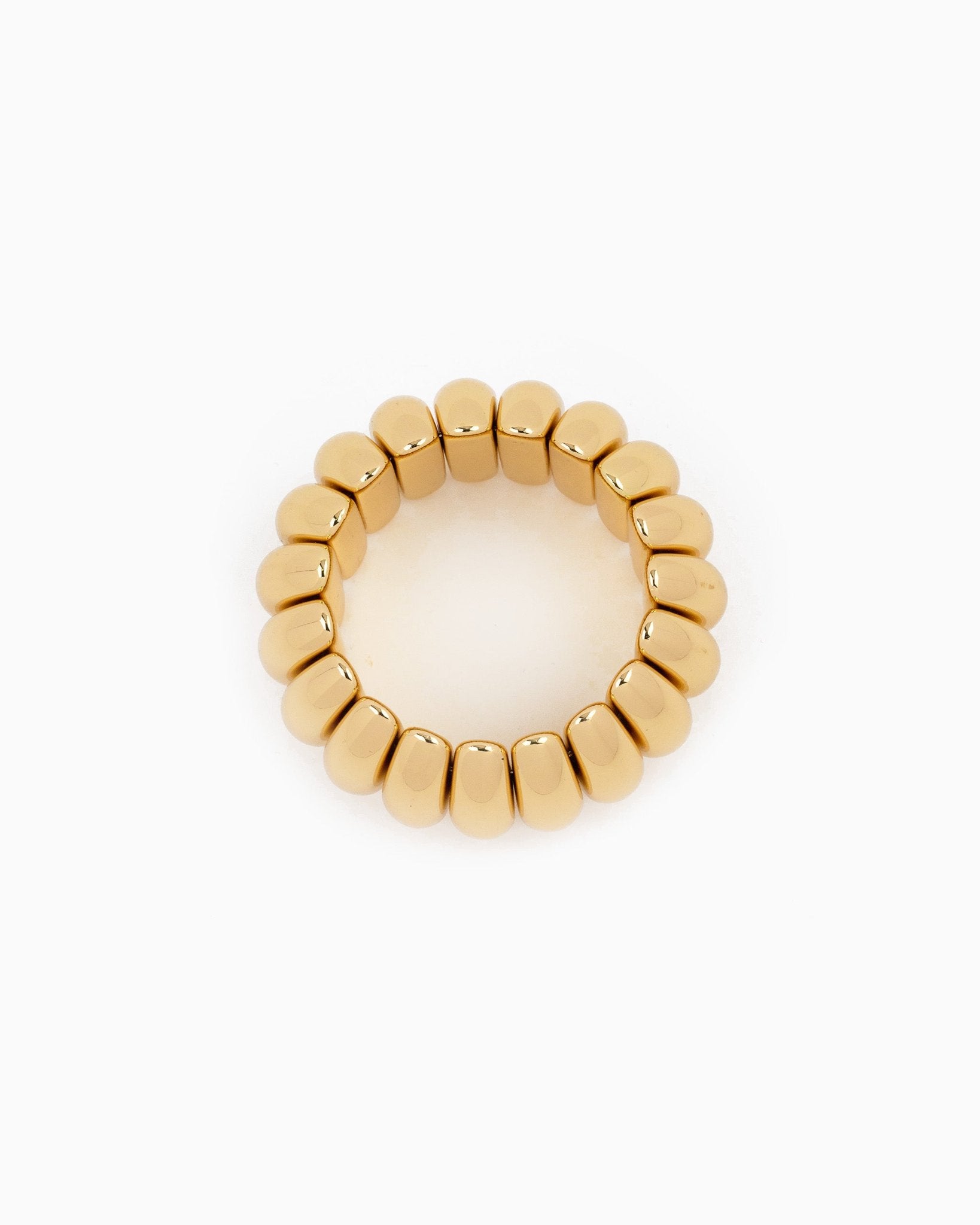 Curved Ribbed Bangle Bracelet-3