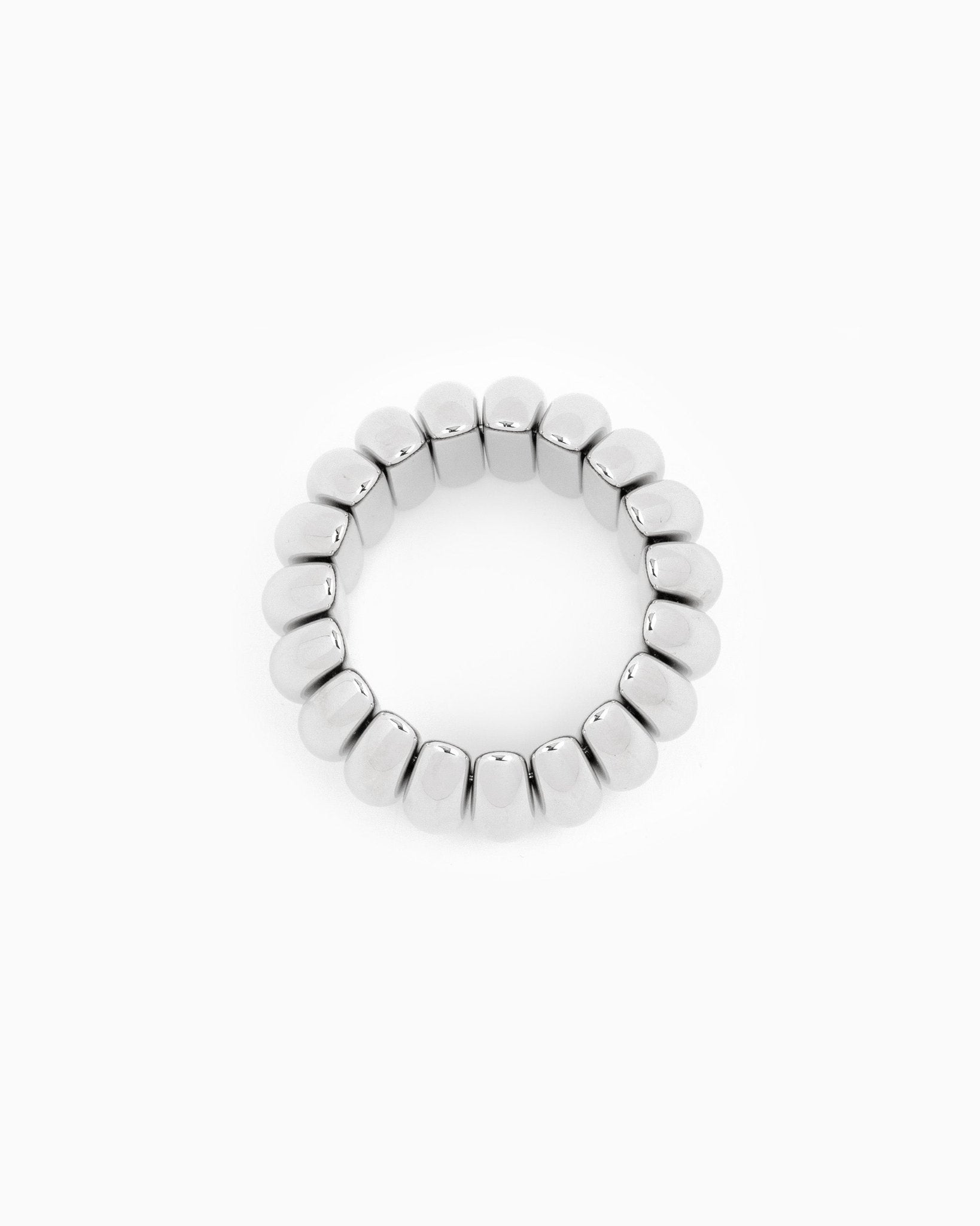 Curved Ribbed Bangle Bracelet-6