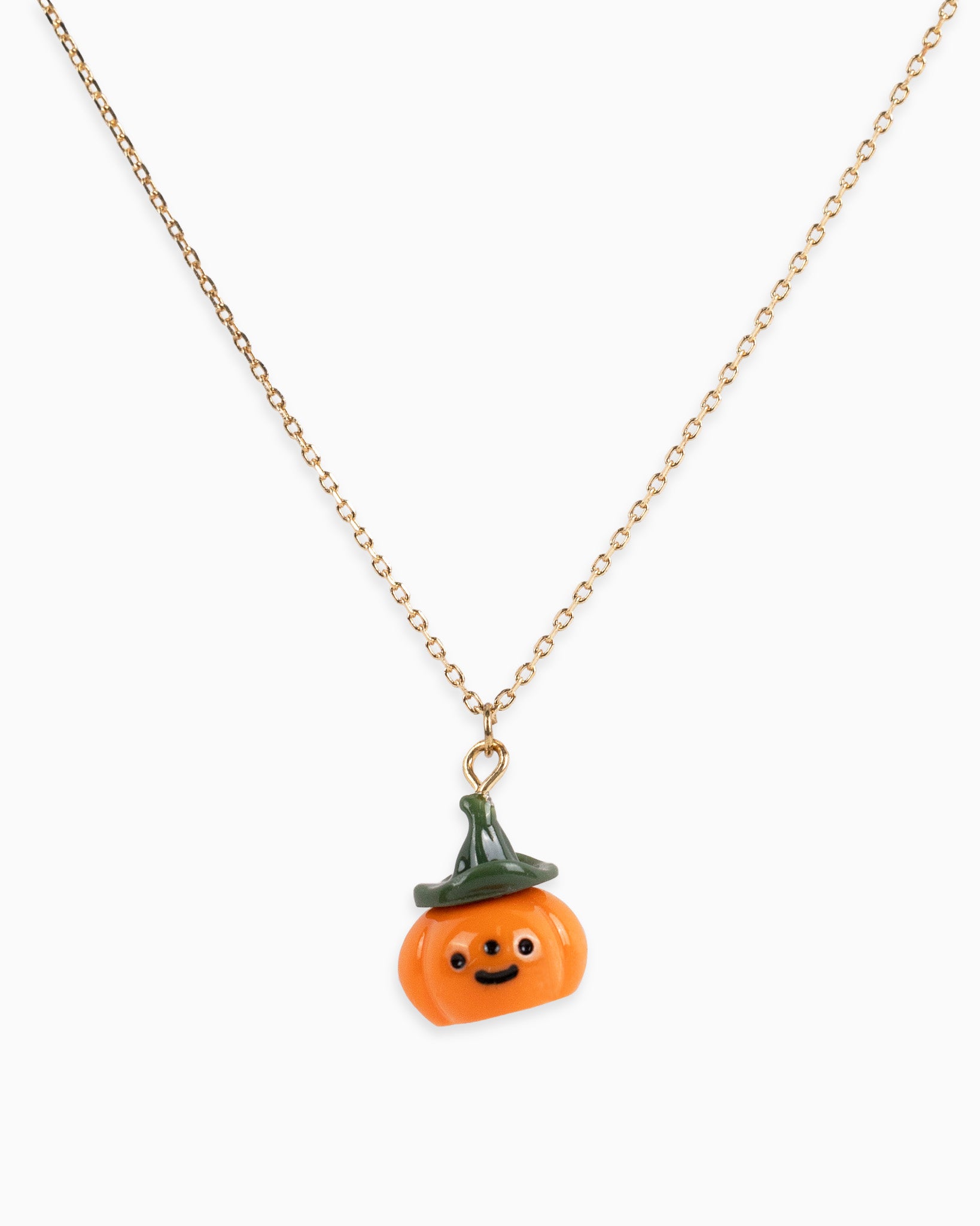 Cute Halloween Pumpkin Pendant Necklace