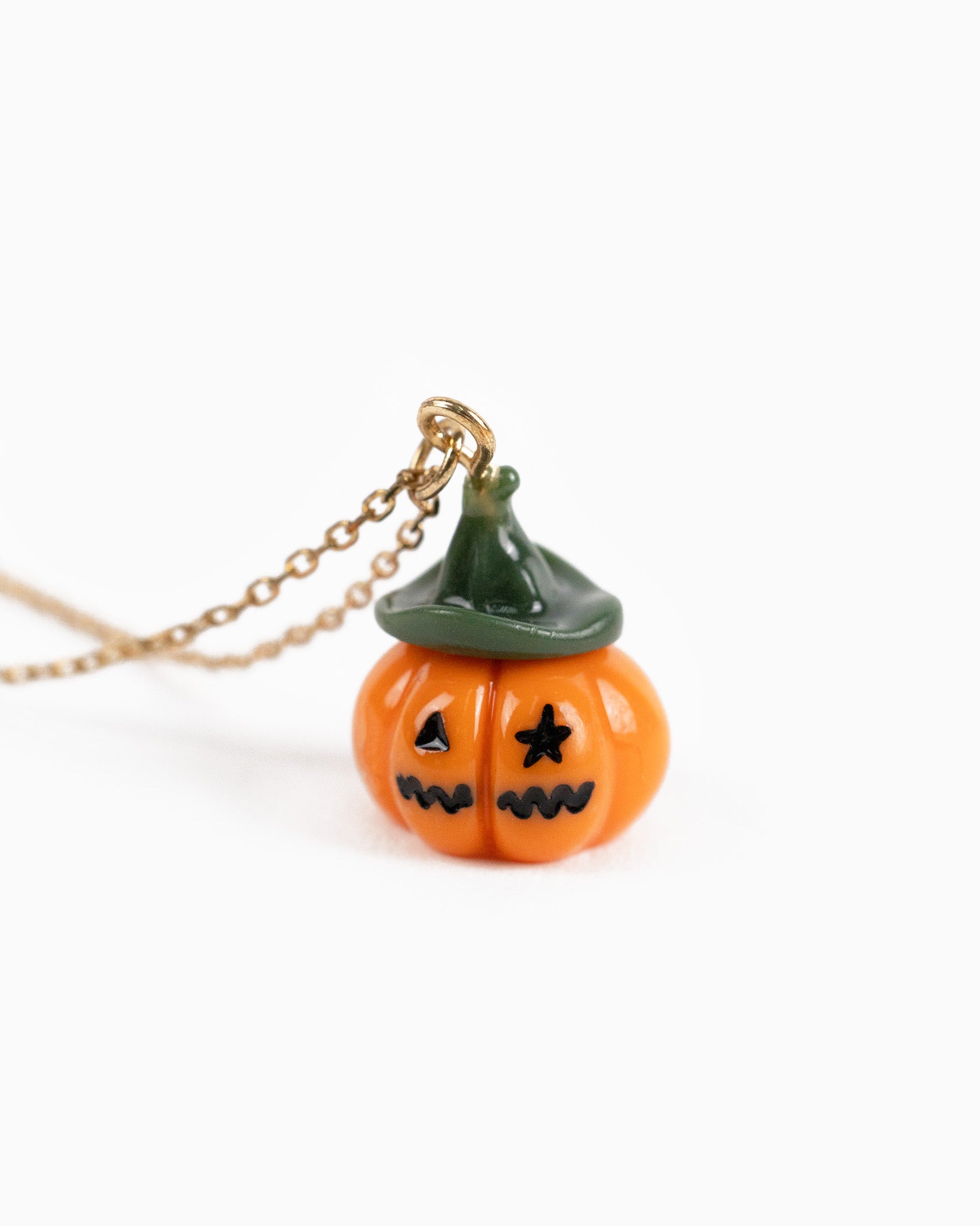 Cute Halloween Pumpkin Pendant Necklace