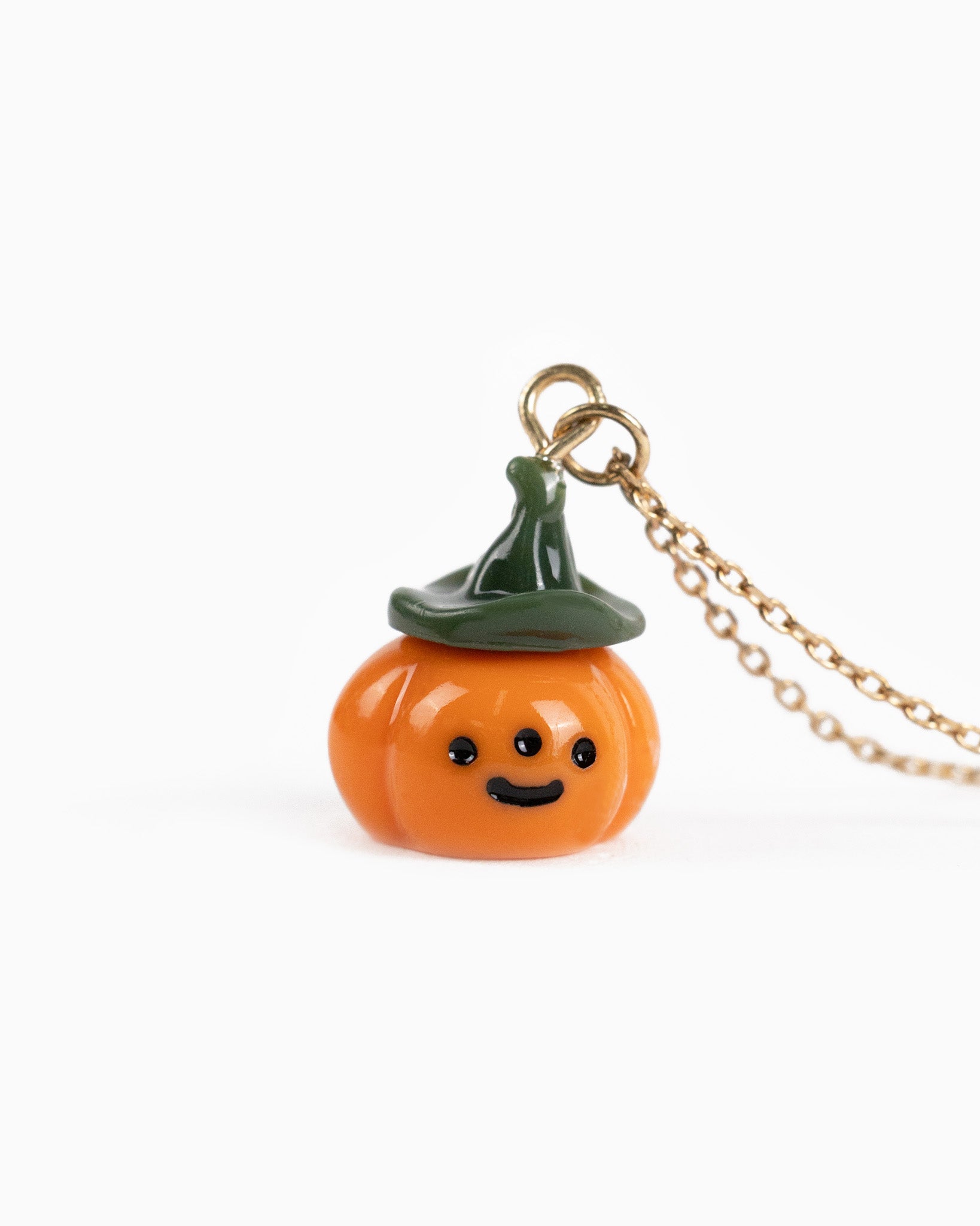 Cute Halloween Pumpkin Pendant Necklace