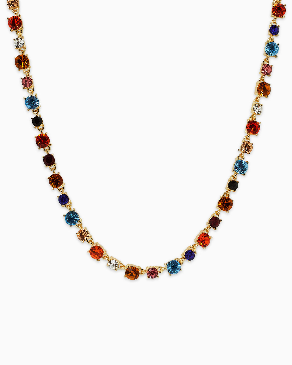 Multicolor All-Around Stone Necklace-3