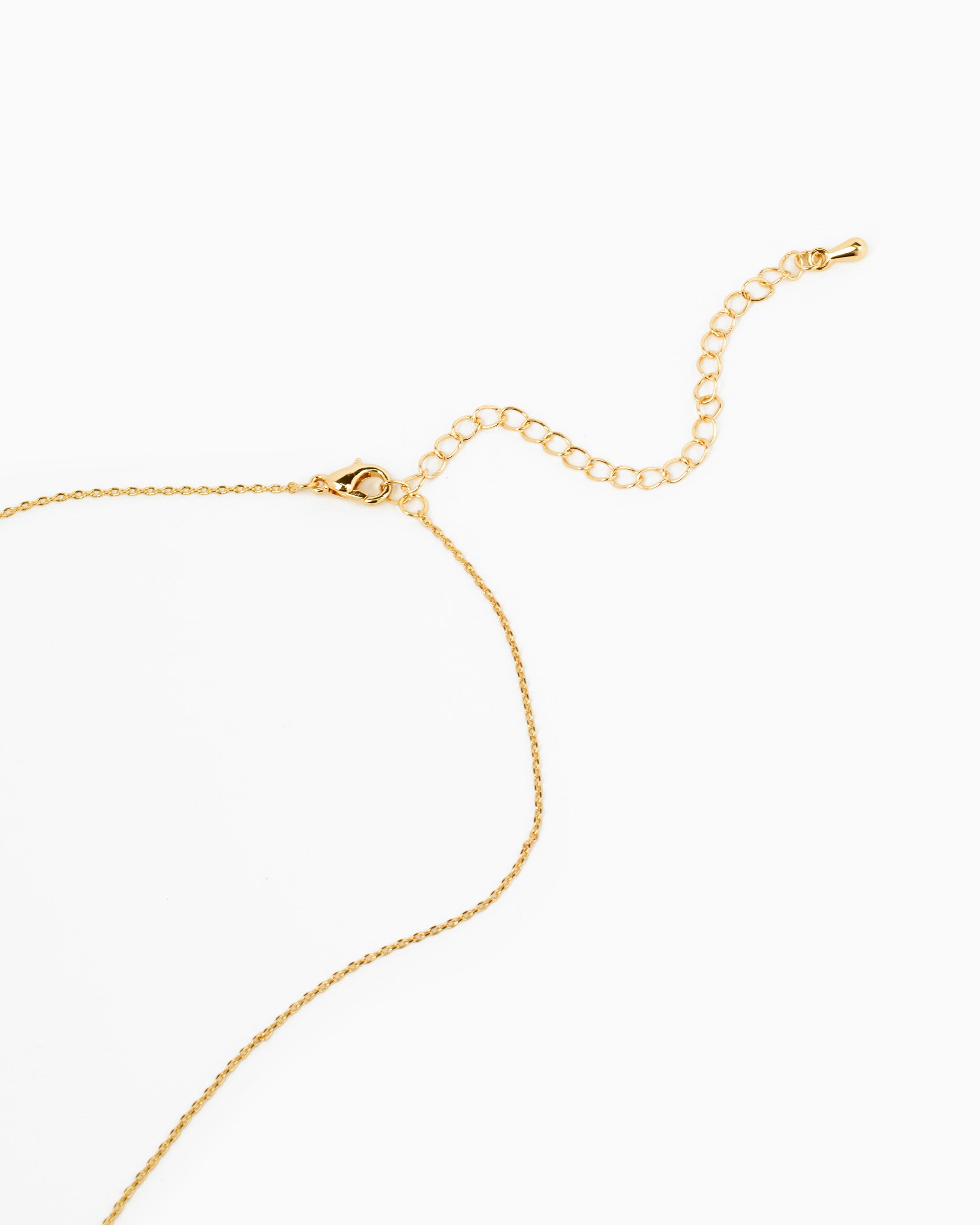 CZ Pavé Heart Station Necklace