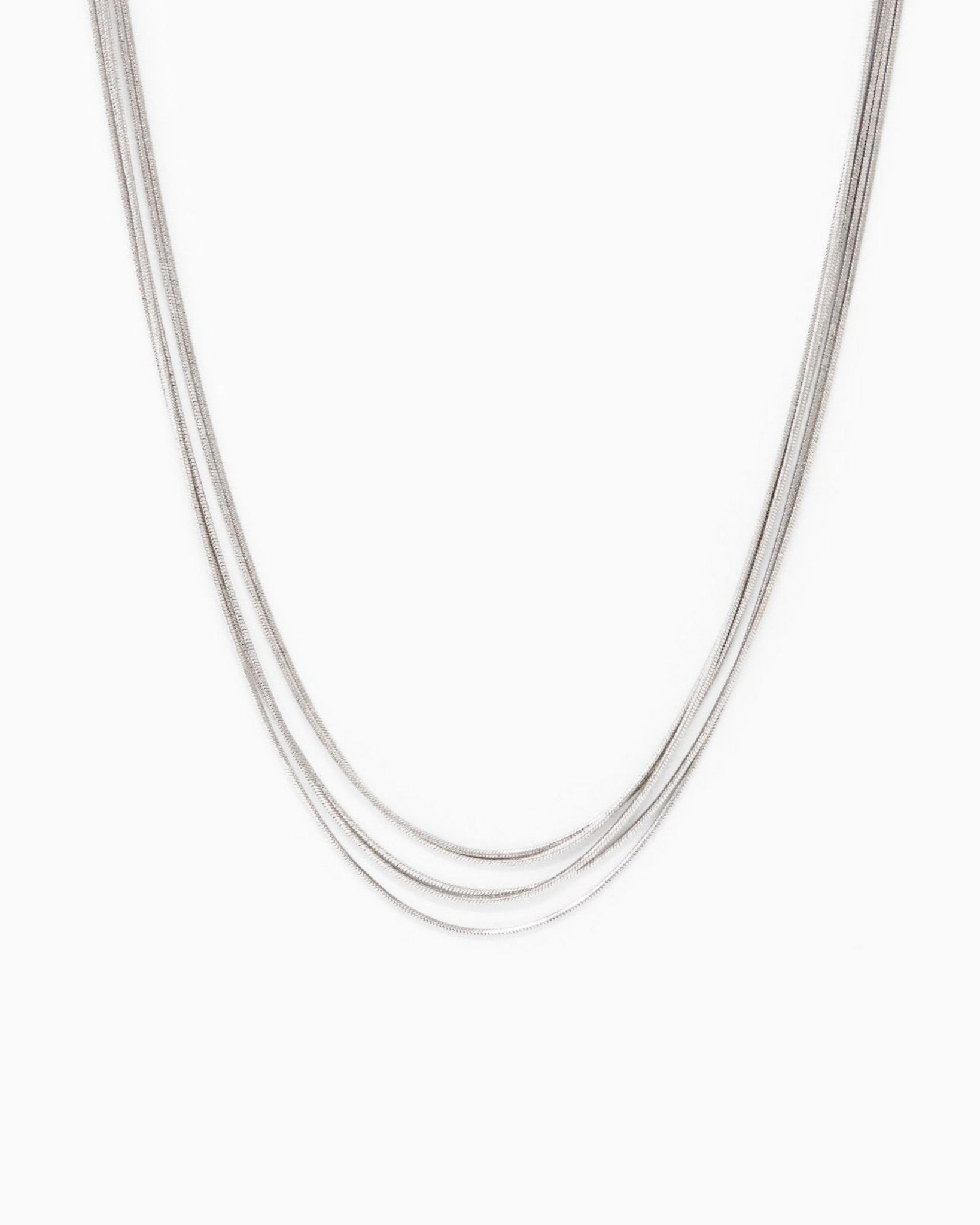 5 Layered Round Snake Chain Necklace