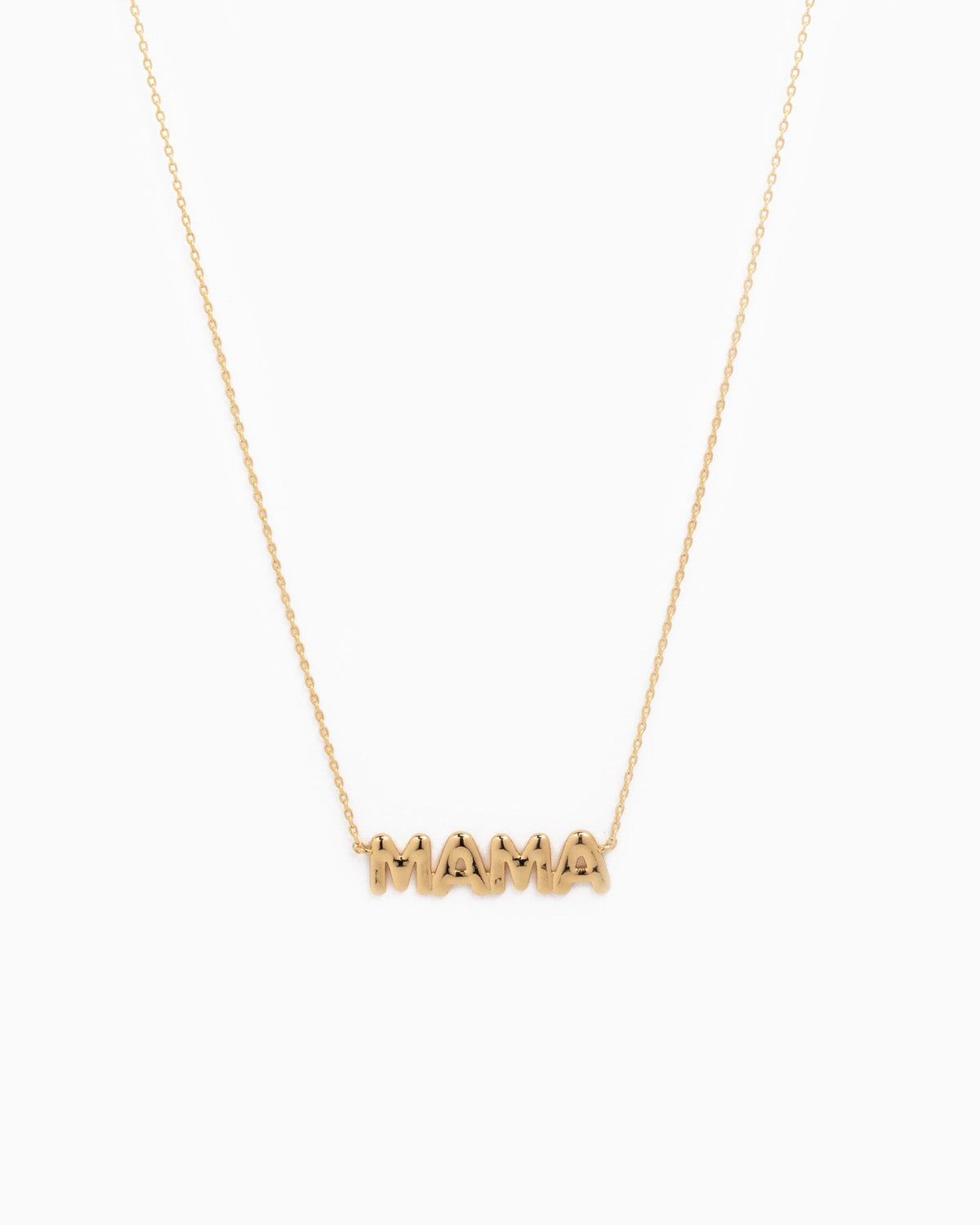 "MAMA" Flat Bubble Letter Necklace-2