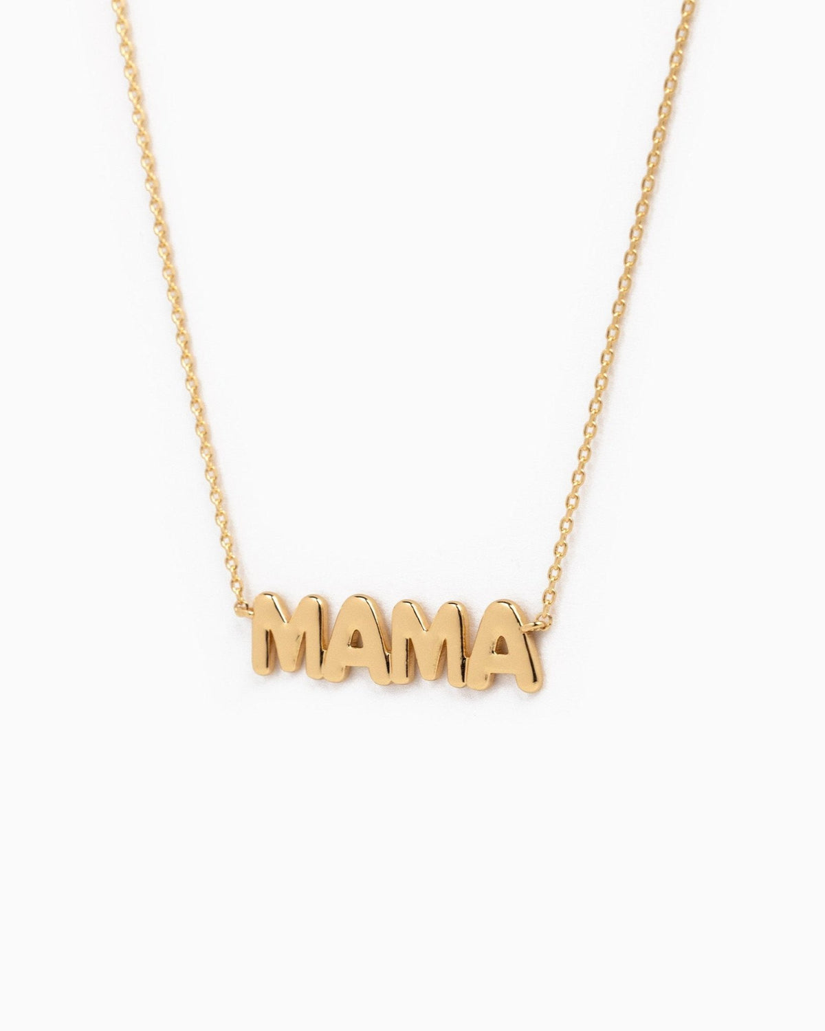 "MAMA" Flat Bubble Letter Necklace-1